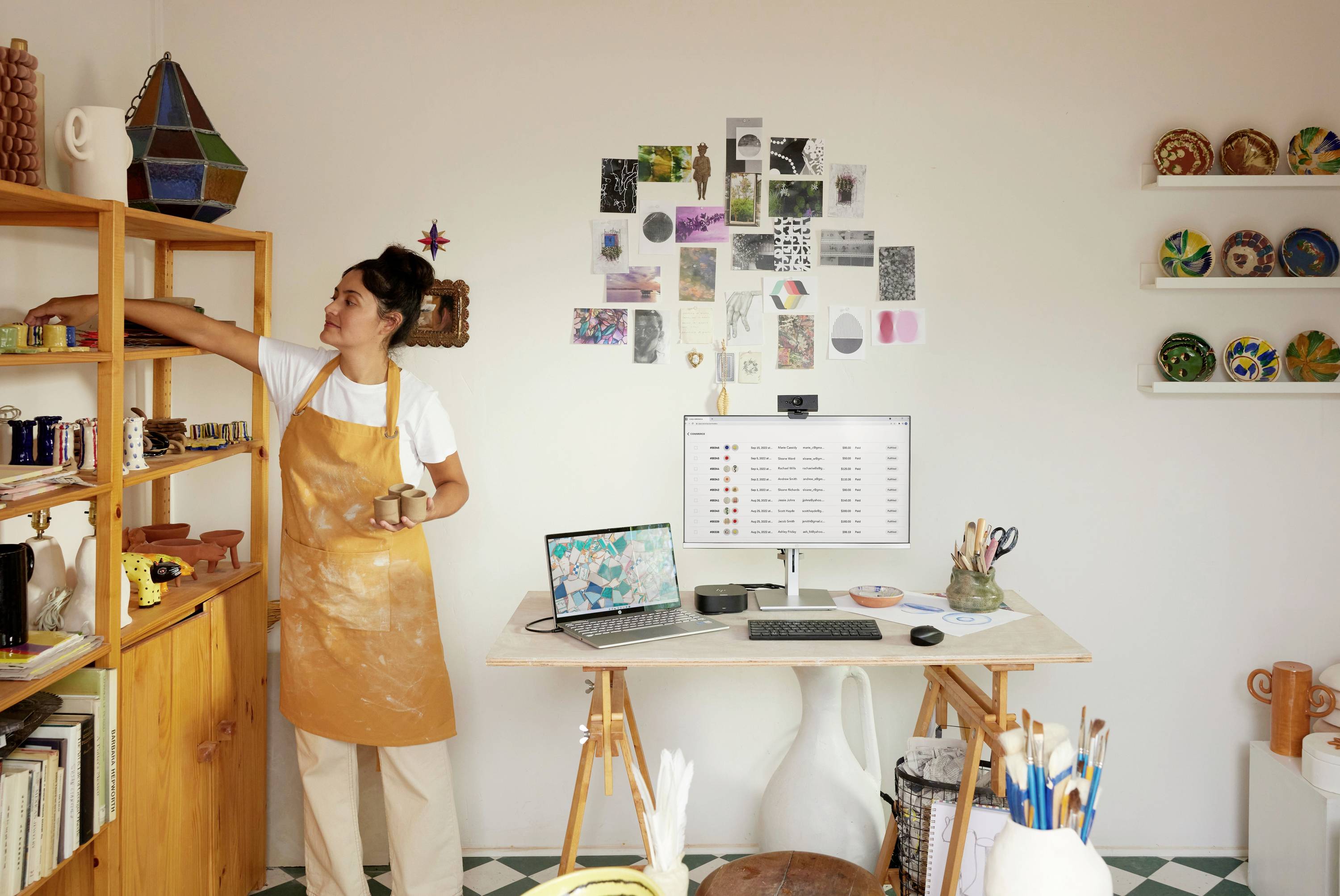 HP 350 Kompakte Bluetooth-Tastatur für mehrere Geräte Kabellos Tastatur Deutsch, QWERTZ Weiß