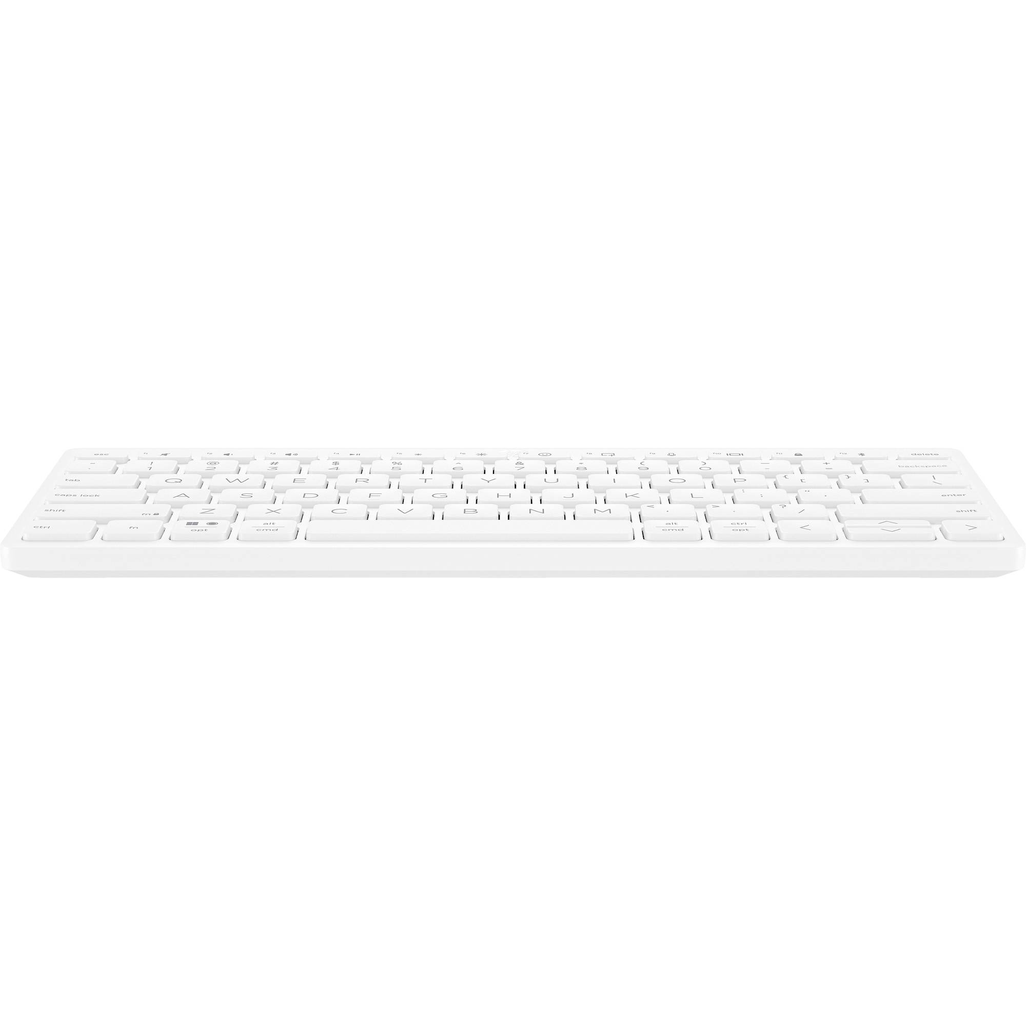 HP 350 Kompakte Bluetooth-Tastatur für mehrere Geräte Kabellos Tastatur Deutsch, QWERTZ Weiß