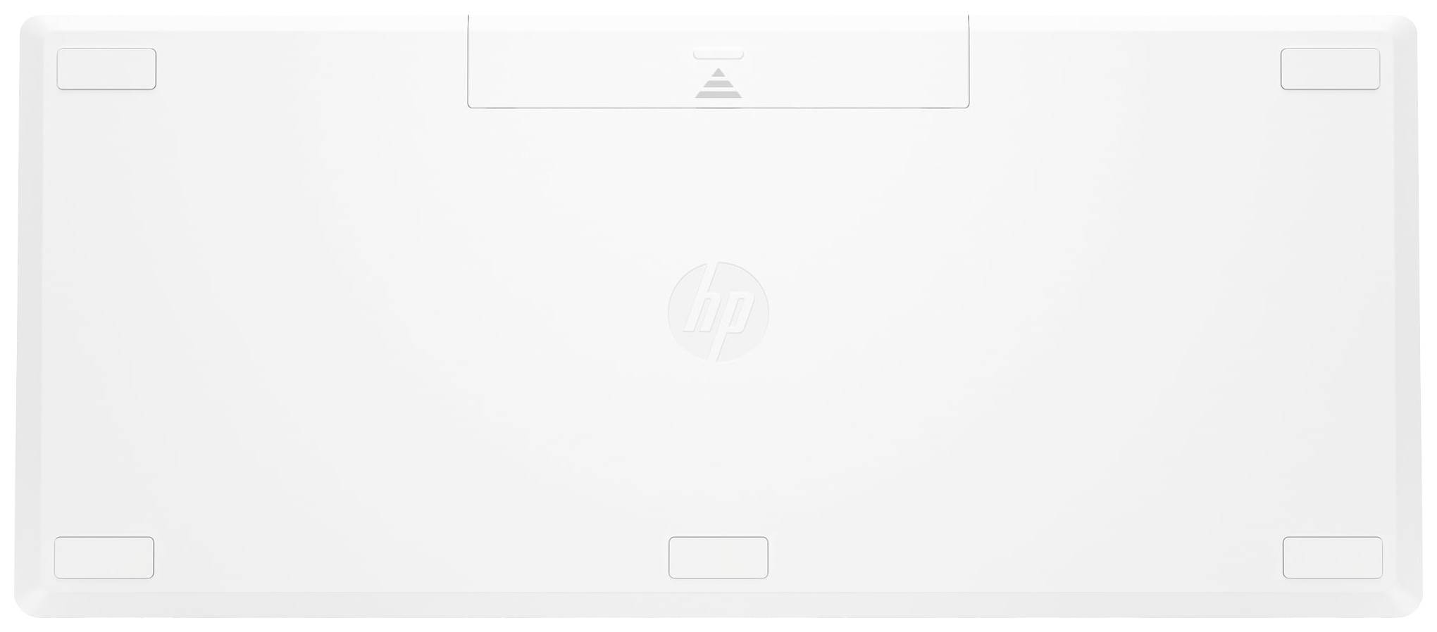 HP 350 Kompakte Bluetooth-Tastatur für mehrere Geräte Kabellos Tastatur Deutsch, QWERTZ Weiß