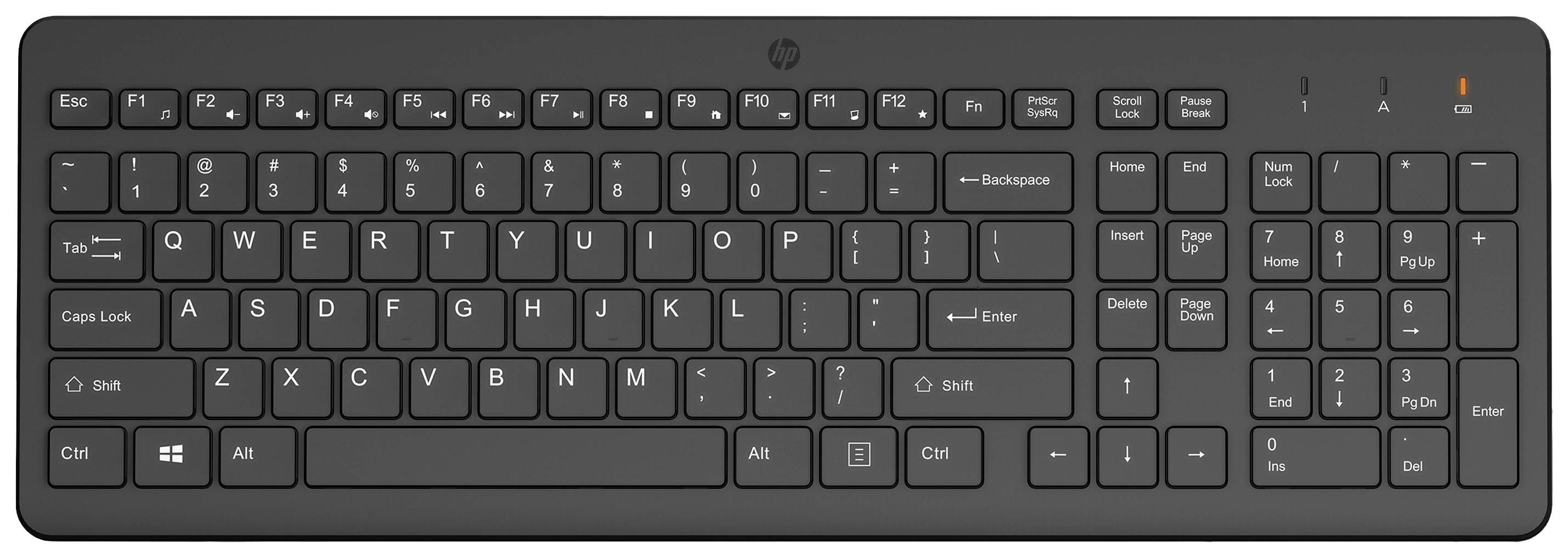 HP 220 Kabellos Tastatur Deutsch, QWERTZ Schwarz