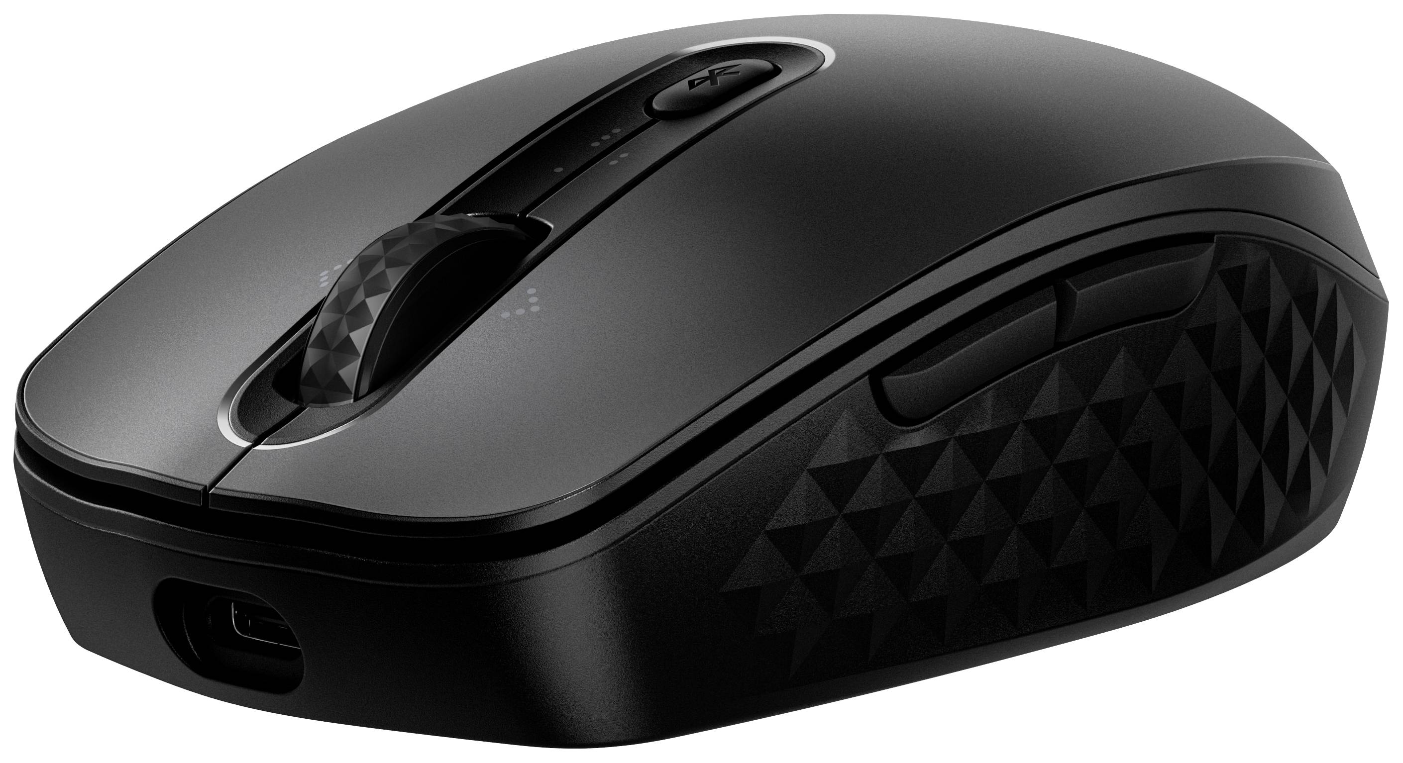 HP 690 Maus Kabellos Schwarz 7 Tasten 4000 dpi Wiederaufladbar, Wireless Charging