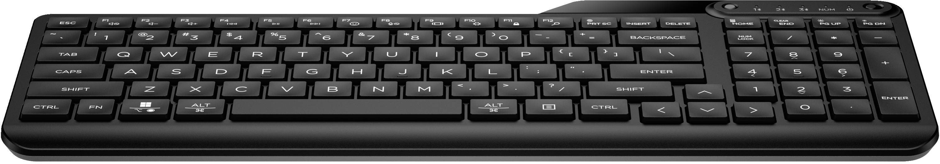 HP 460 Kabellos Tastatur Deutsch, QWERTZ Schwarz