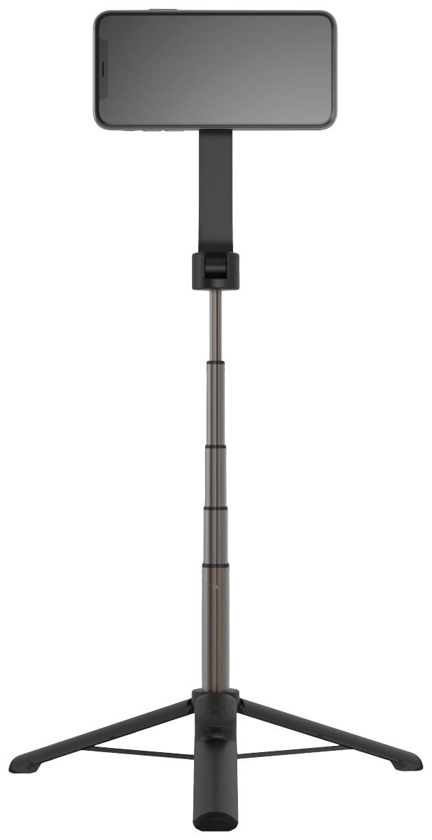 FIXED FIXSN-M-BK Selfie Stick Schwarz Bluetooth, Integriertes Stativ