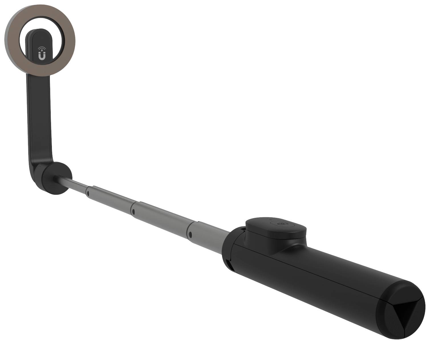 FIXED FIXSN-M-BK Selfie Stick Schwarz Bluetooth, Integriertes Stativ