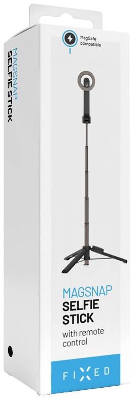 FIXED FIXSN-M-BK Selfie Stick Schwarz Bluetooth, Integriertes Stativ