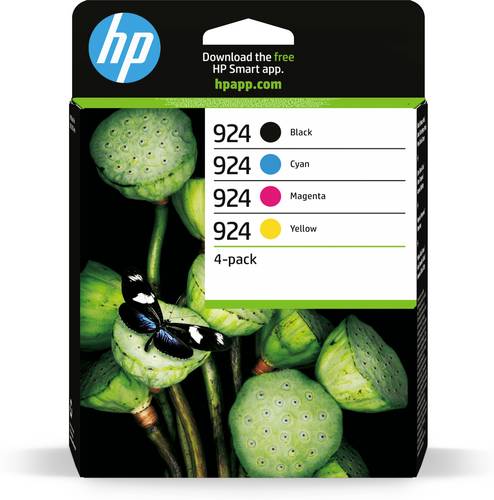 HP Druckerpatrone 924 Original 4er-Pack Schwarz, Gelb, Cyan, Magenta 6C3Z1NE
