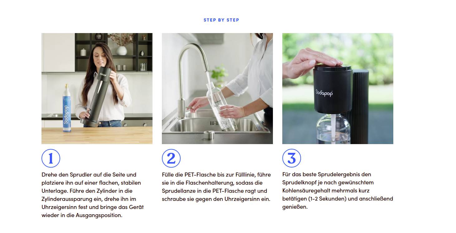 Sodapop Wassersprudler Cooper Schwarz inkl. 1 PET-Flasche