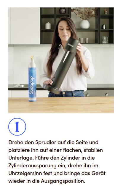 Sodapop Wassersprudler Cooper Schwarz inkl. 1 PET-Flasche