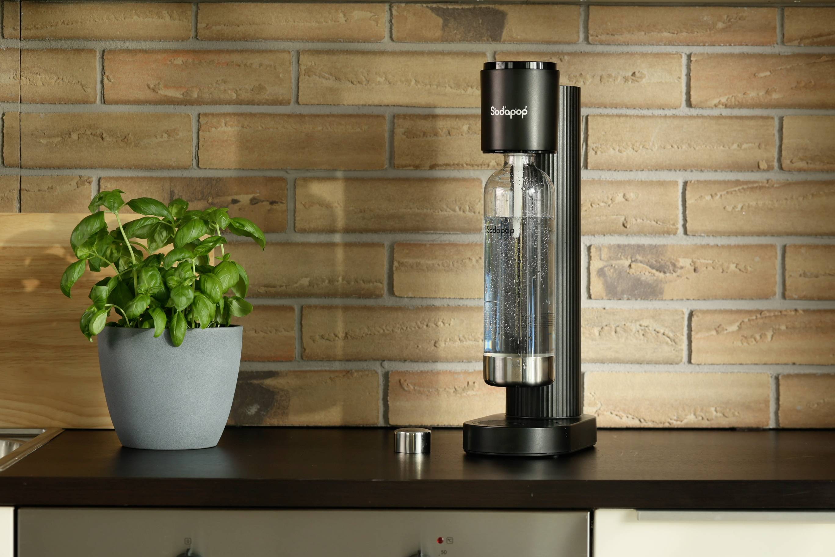 Sodapop Wassersprudler Cooper Schwarz inkl. 1 PET-Flasche