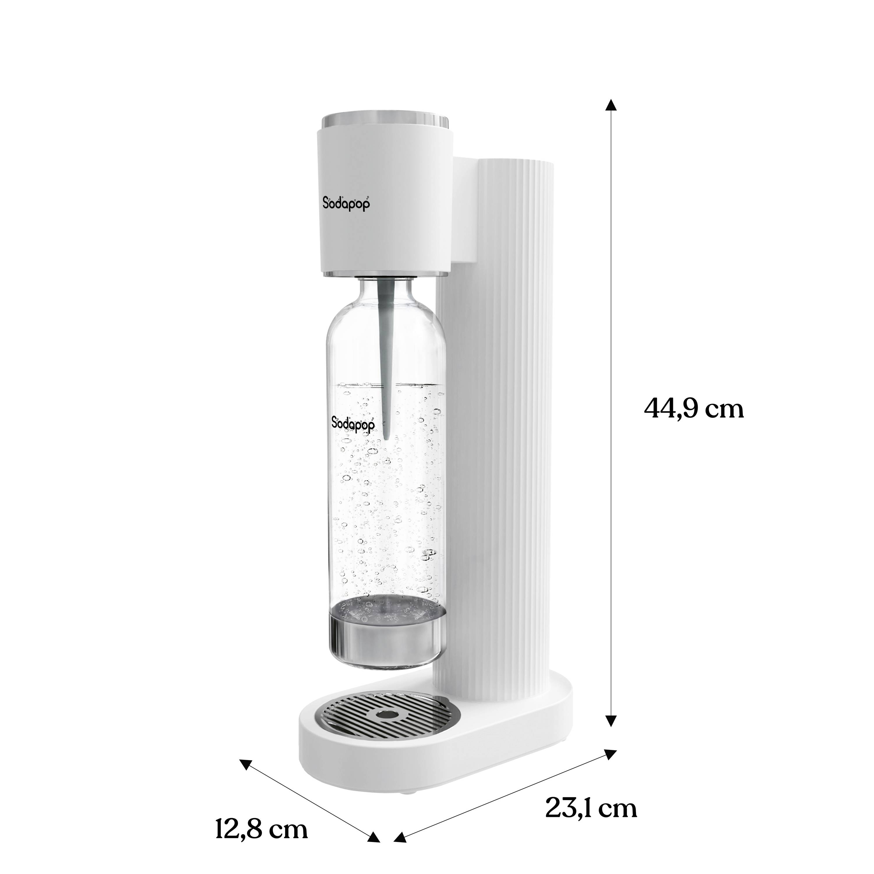 Sodapop Wassersprudler Cooper Weiß inkl. 1 PET-Flasche