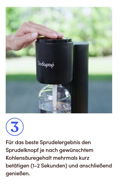 Sodapop Wassersprudler Cooper Weiß inkl. 1 PET-Flasche