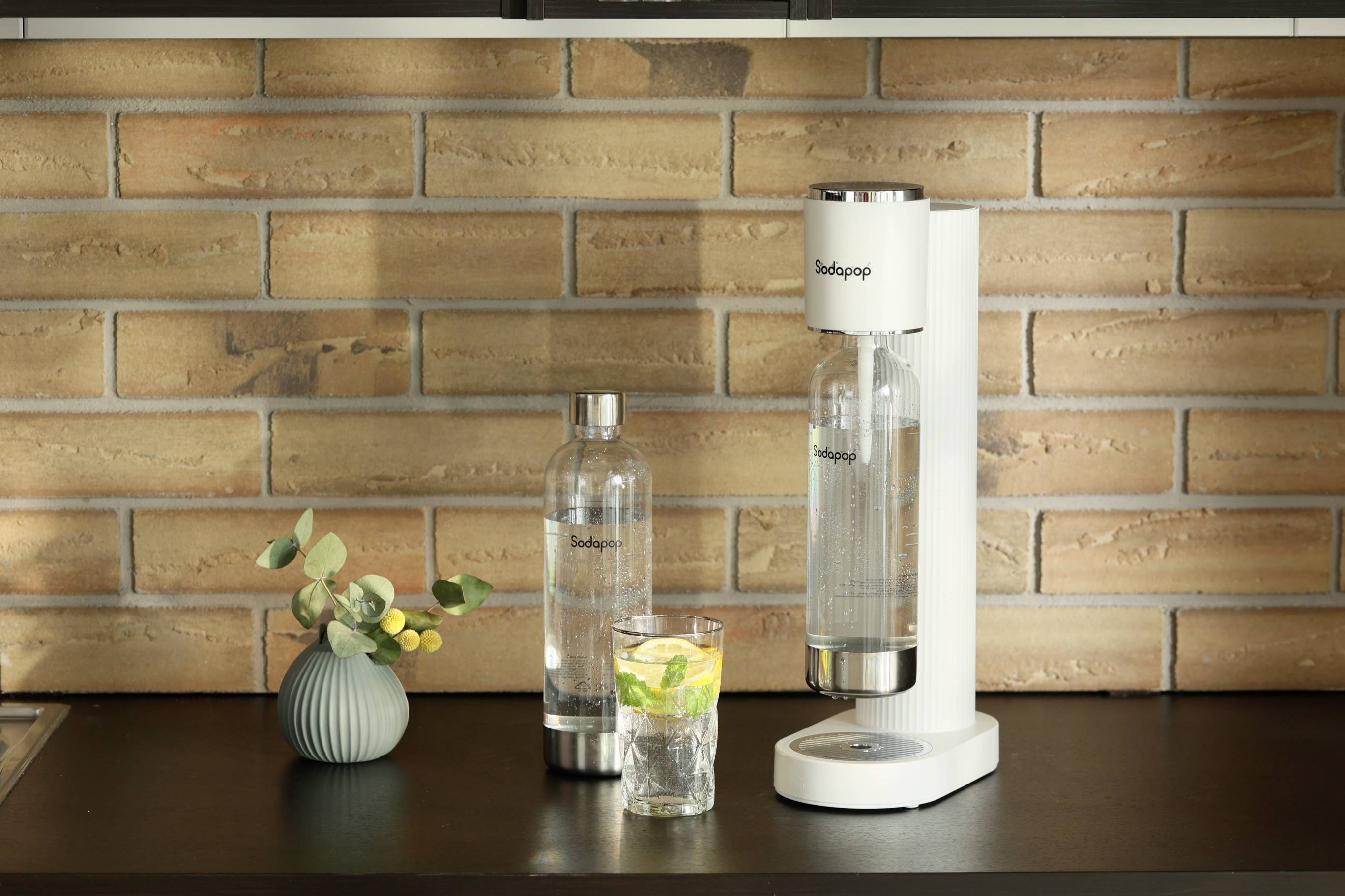 Sodapop Wassersprudler Cooper Weiß inkl. 1 PET-Flasche