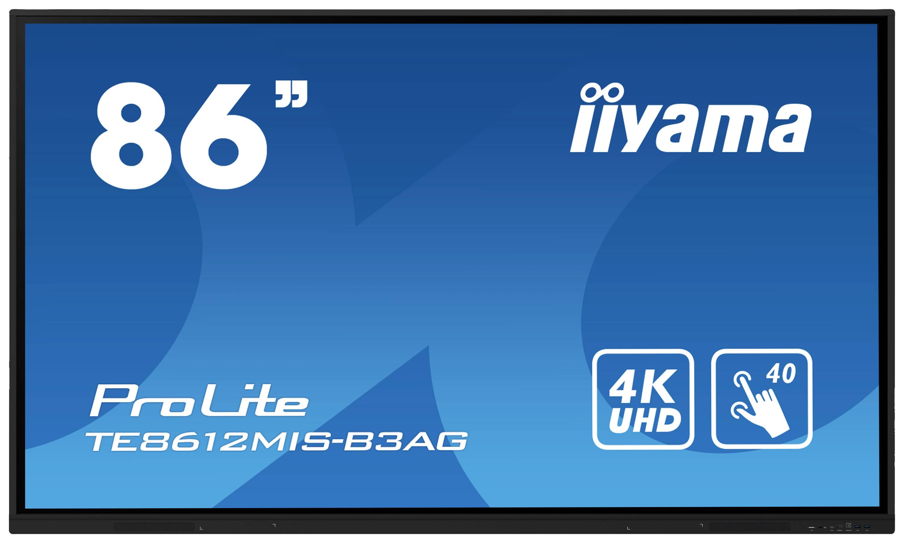 Iiyama ProLite TE8612MIS-B3AG Digital Signage Display EEK: G (A - G) 217.4 cm 85.6 Zoll 3840 x 2160 Pixel 24/7