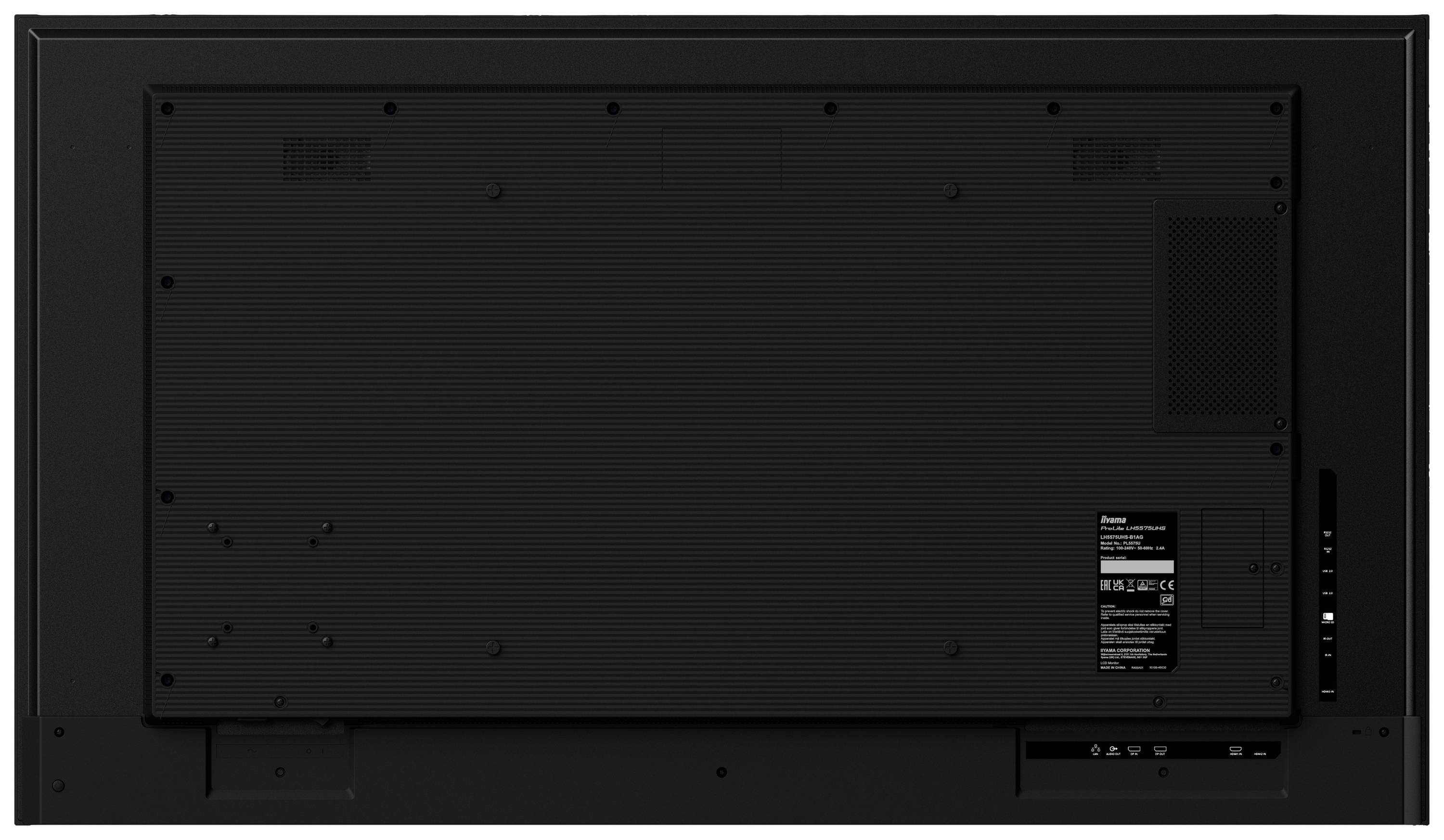 Iiyama ProLite LH5575UHS-B1AG Digital Signage Display EEK: G (A - G) 139 cm 54.6 Zoll 3840 x 2160 Pixel 24/7