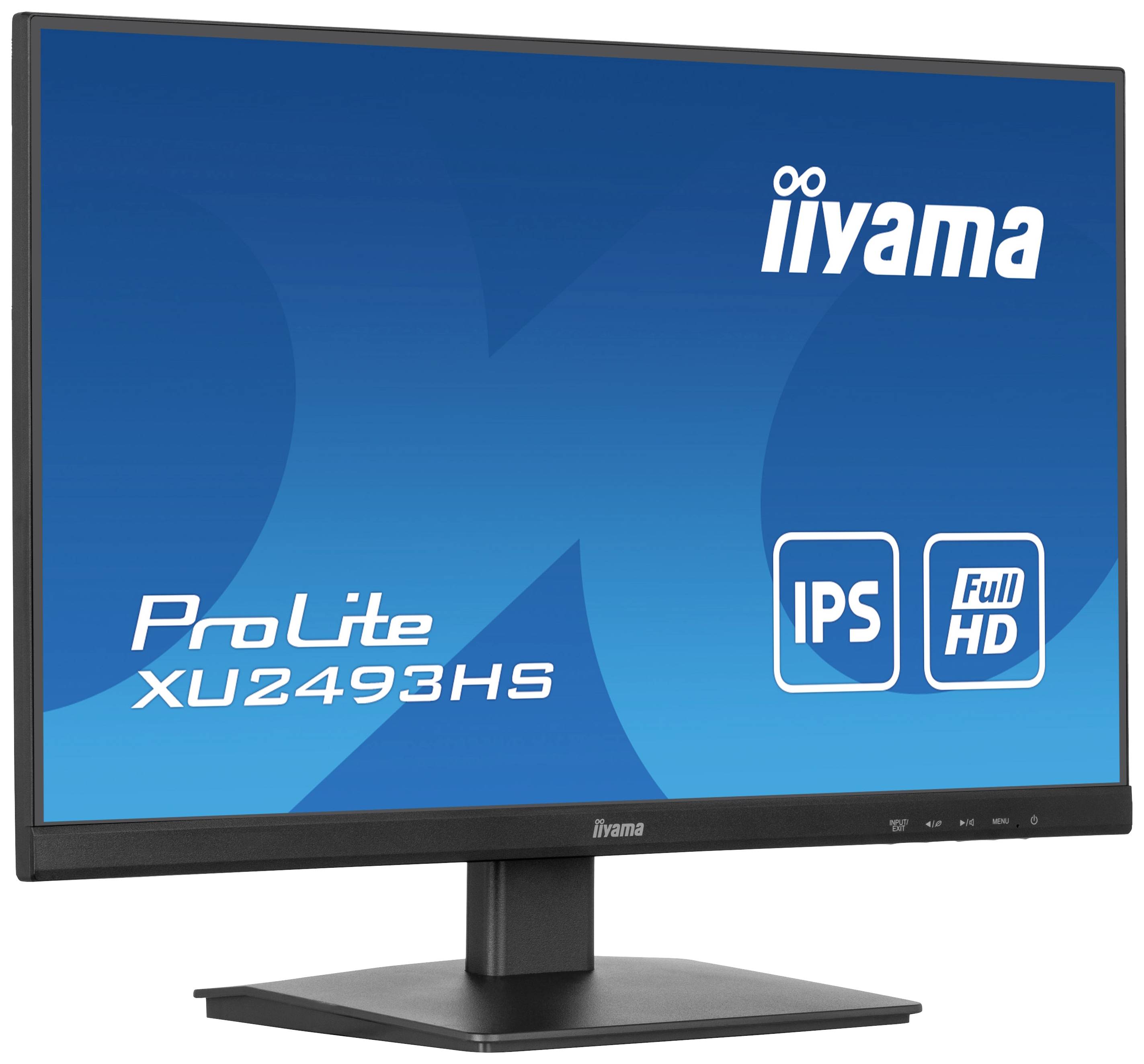 Iiyama ProLite XU2493HS-B6 LED-Monitor EEK E (A - G) 60.5 cm (23.8 Zoll) 1920 x 1080 Pixel 16:9 0.5 ms HDMI®, DisplayPort, Kopfhörer (3.5 mm Klinke