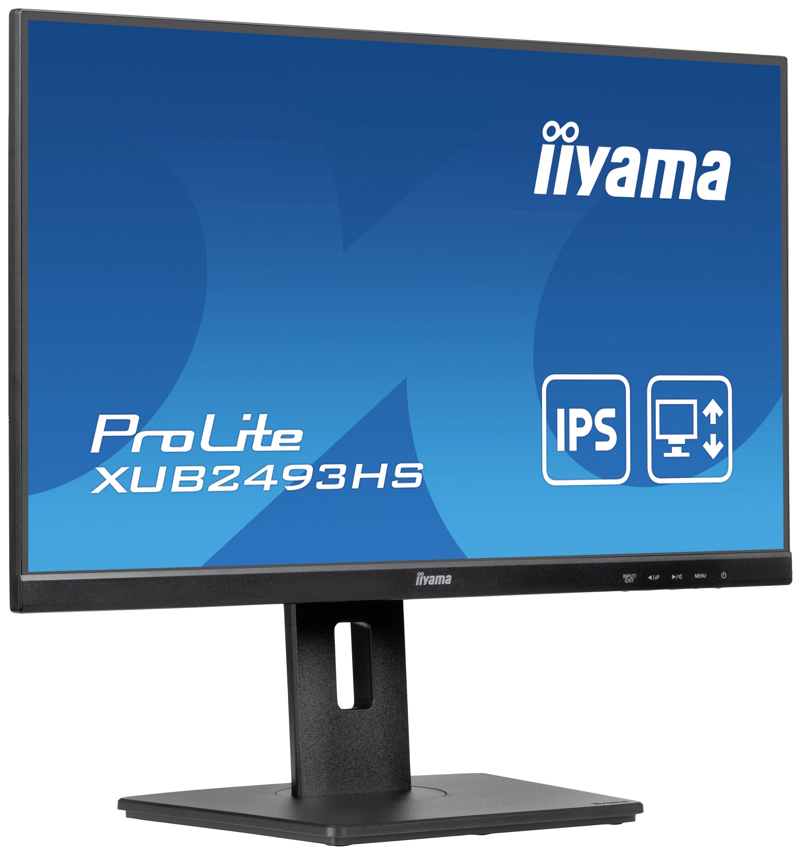 Iiyama ProLite XUB2493HS-B6 LED-Monitor EEK E (A - G) 60.5cm (23.8 Zoll) 1920 x 1080 Pixel 16:9 0.5 ms HDMI®, DisplayPort