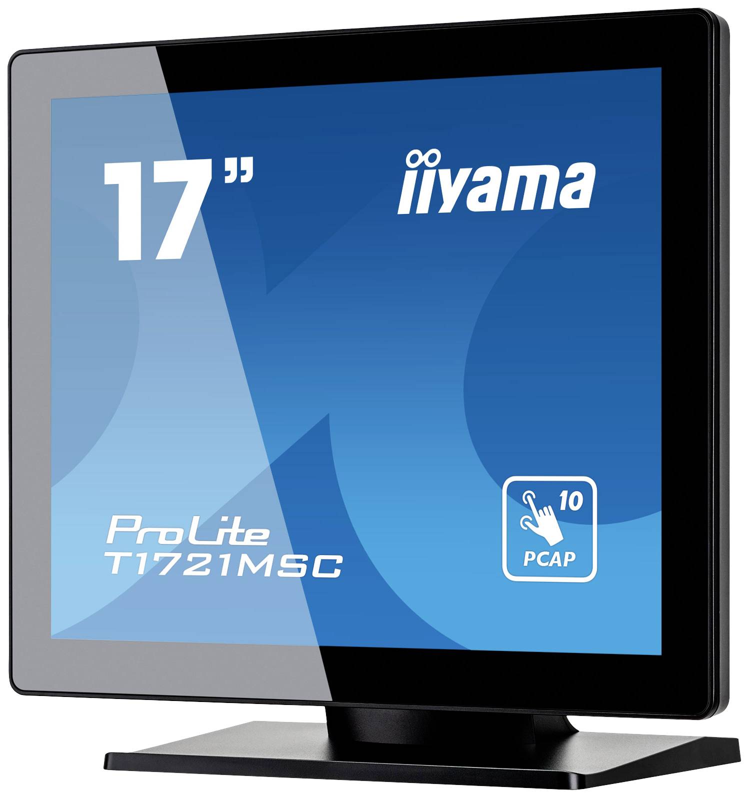 17 Zoll iiyama ProLite T1721MSC Touchscreen-Monitor mit PCAP-Technologie, geeignet für interaktive Anwendungen.