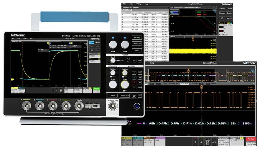 Tektronix MSO24 2-BW-100 + 2-MSO + 2-ULTIMATE + R3 Digital-Oszilloskop 100MHz 1.25 GSa/s 8 Bit 1St.