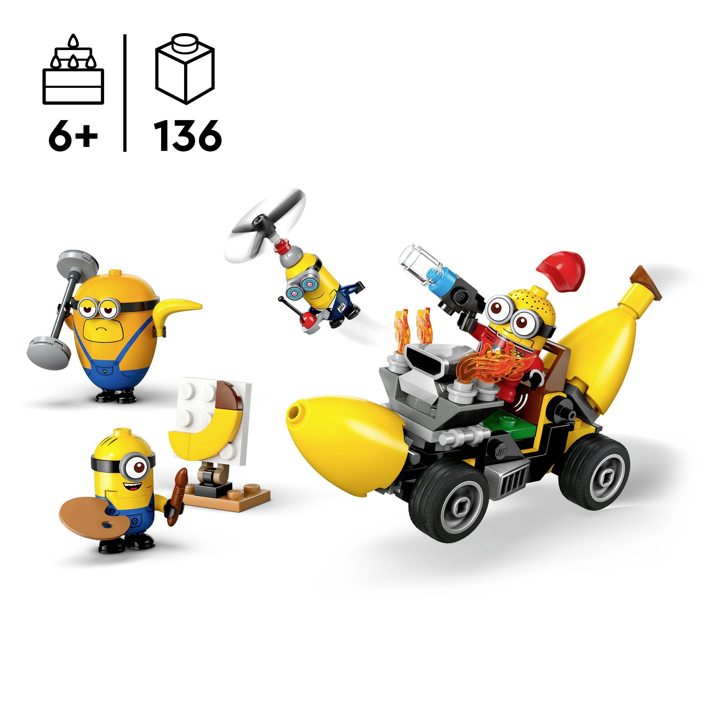 75580 LEGO® Minions Minions und das Bananen Auto