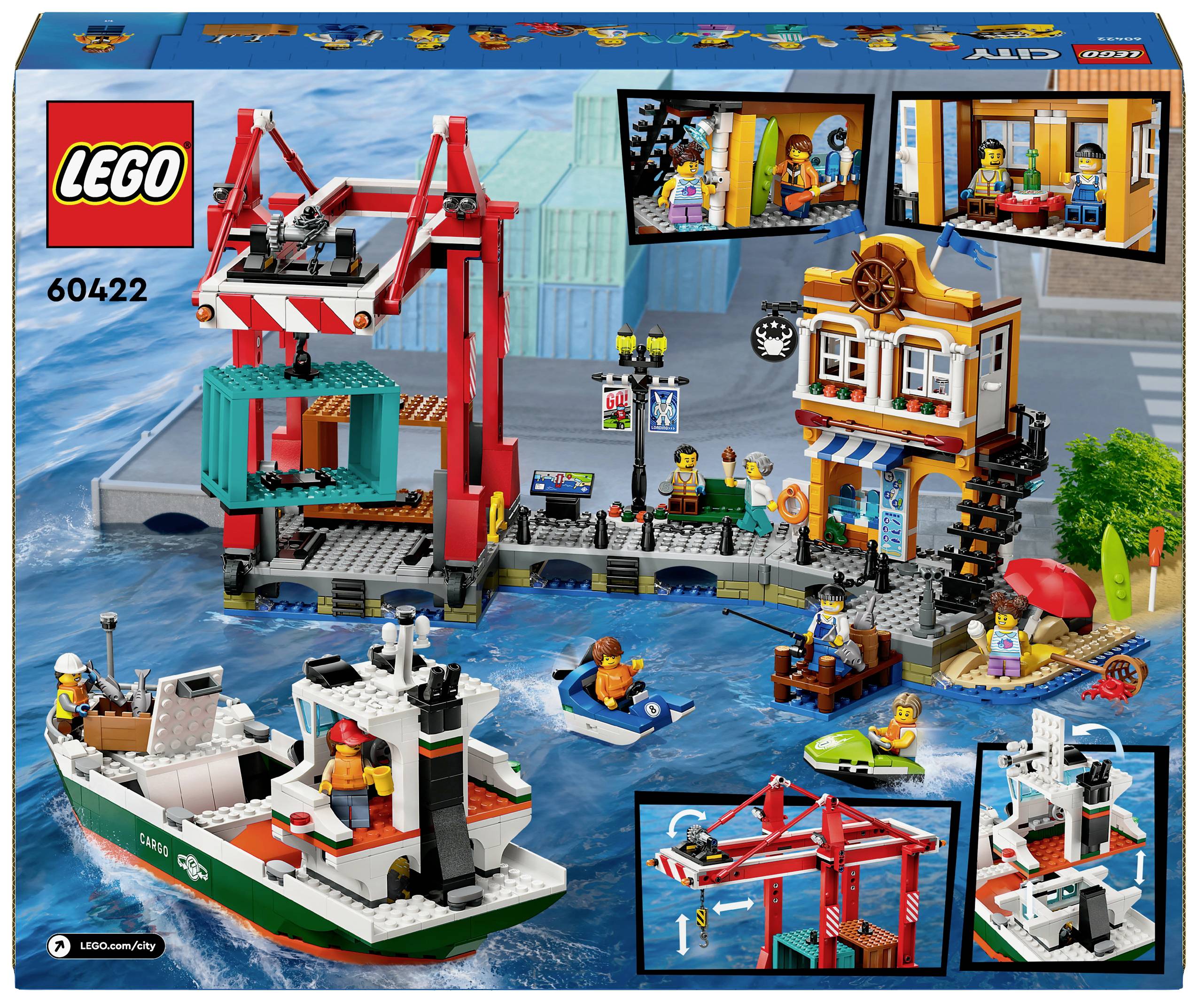60422 LEGO® CITY Hafen mit Frachtschiff