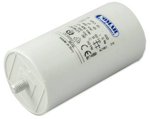 COMAR 600052 1 St. Motorbetriebskondensator 40 µF 450 V/AC 5% (Ø) 45mm