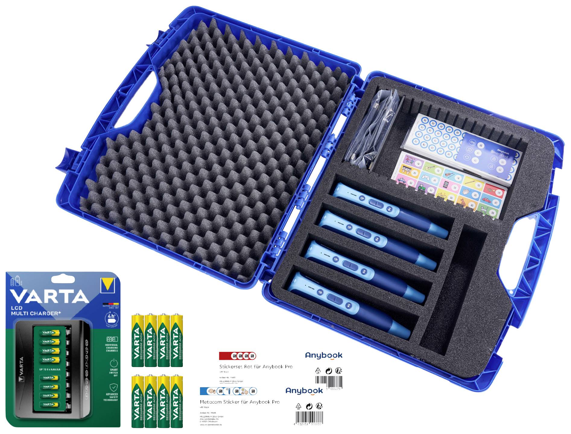 Anybook Audio-digitaler Vorlesestift Profi-Klassensatz Pro Deutsch 4 St.