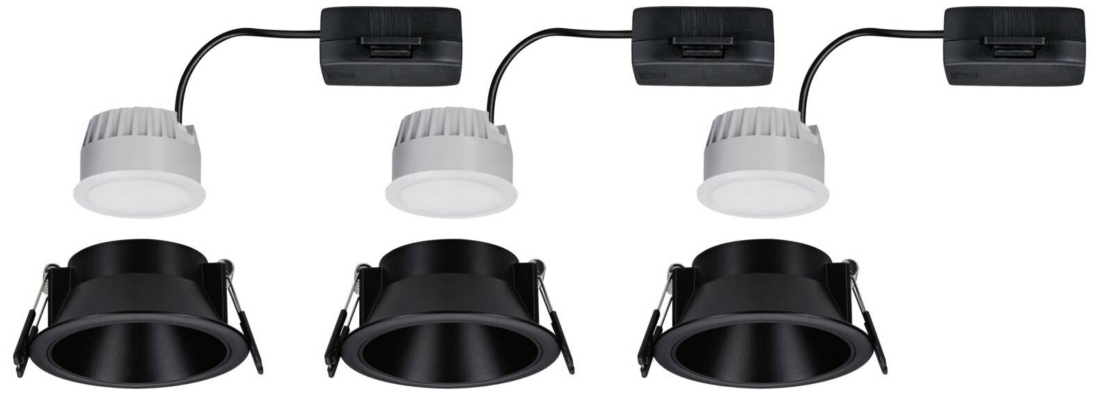 Paulmann 94869 Cole Coin Einbauleuchte LED 6W Schwarz