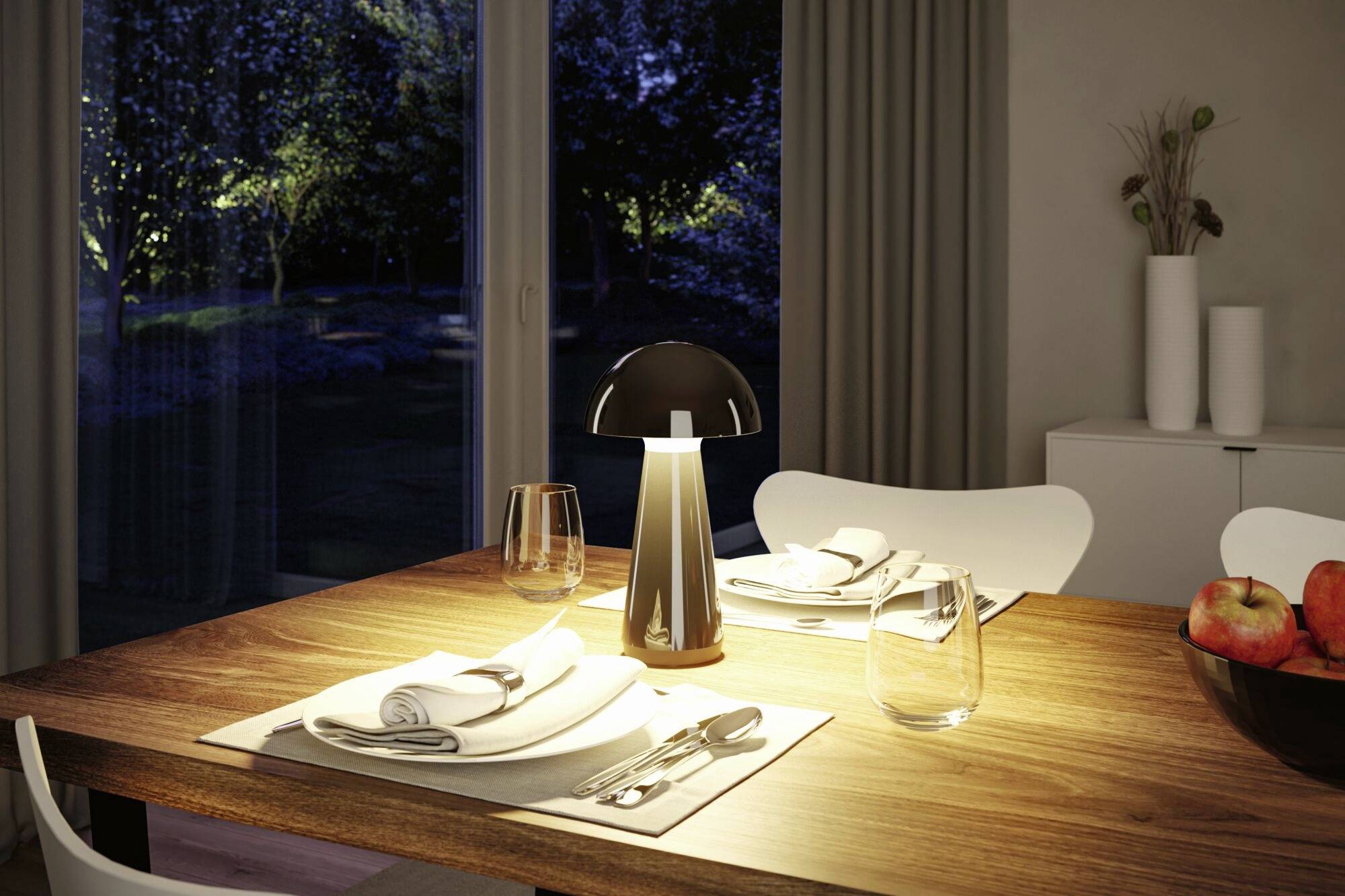 Paulmann 76994 Onzo LED-Außentischlampe 2.6W Warmweiß Schwarz