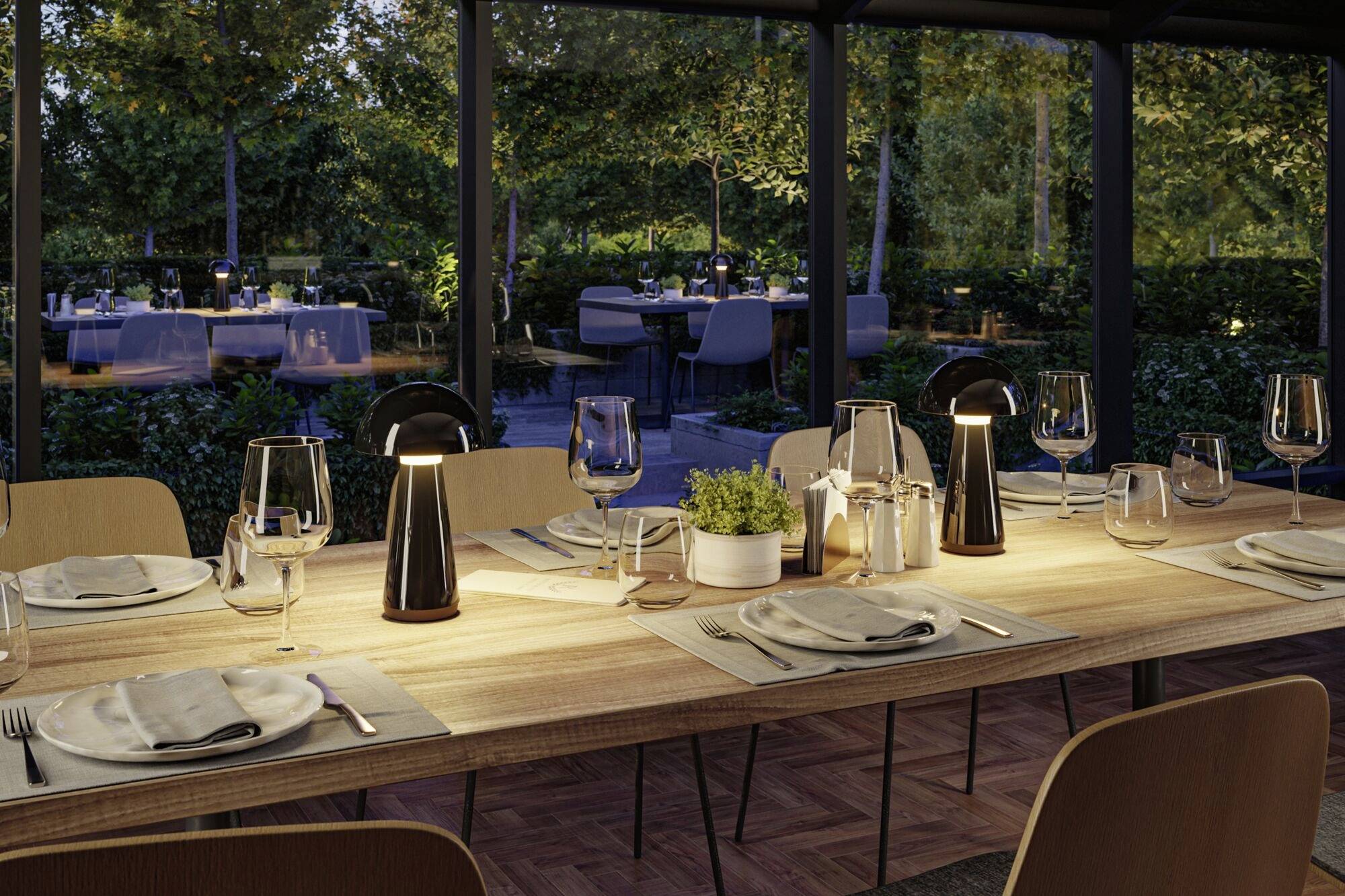 Paulmann 76994 Onzo LED-Außentischlampe 2.6W Warmweiß Schwarz