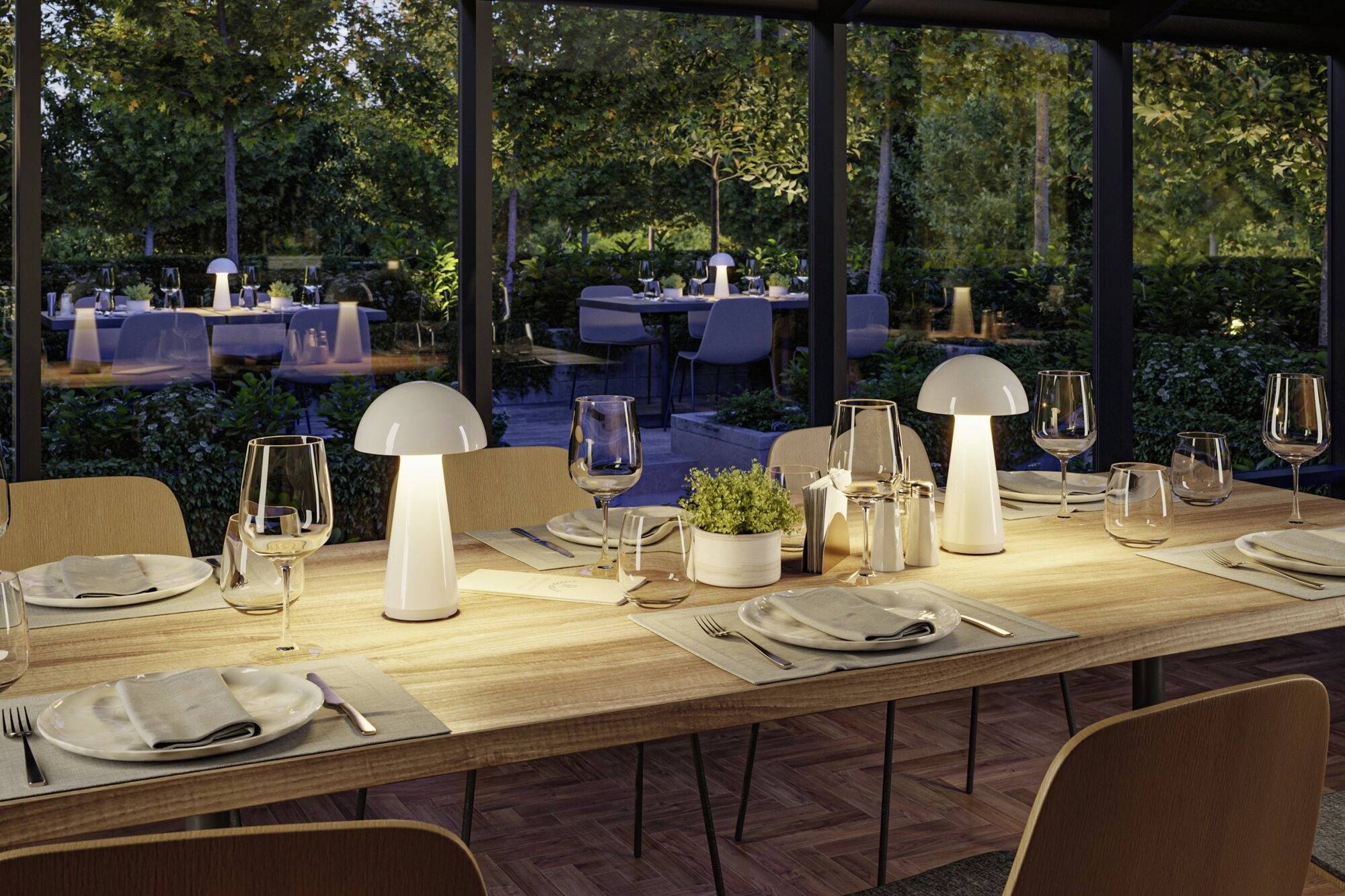 Paulmann 76995 Onzo LED-Außentischlampe 2.6W Warmweiß Weiß