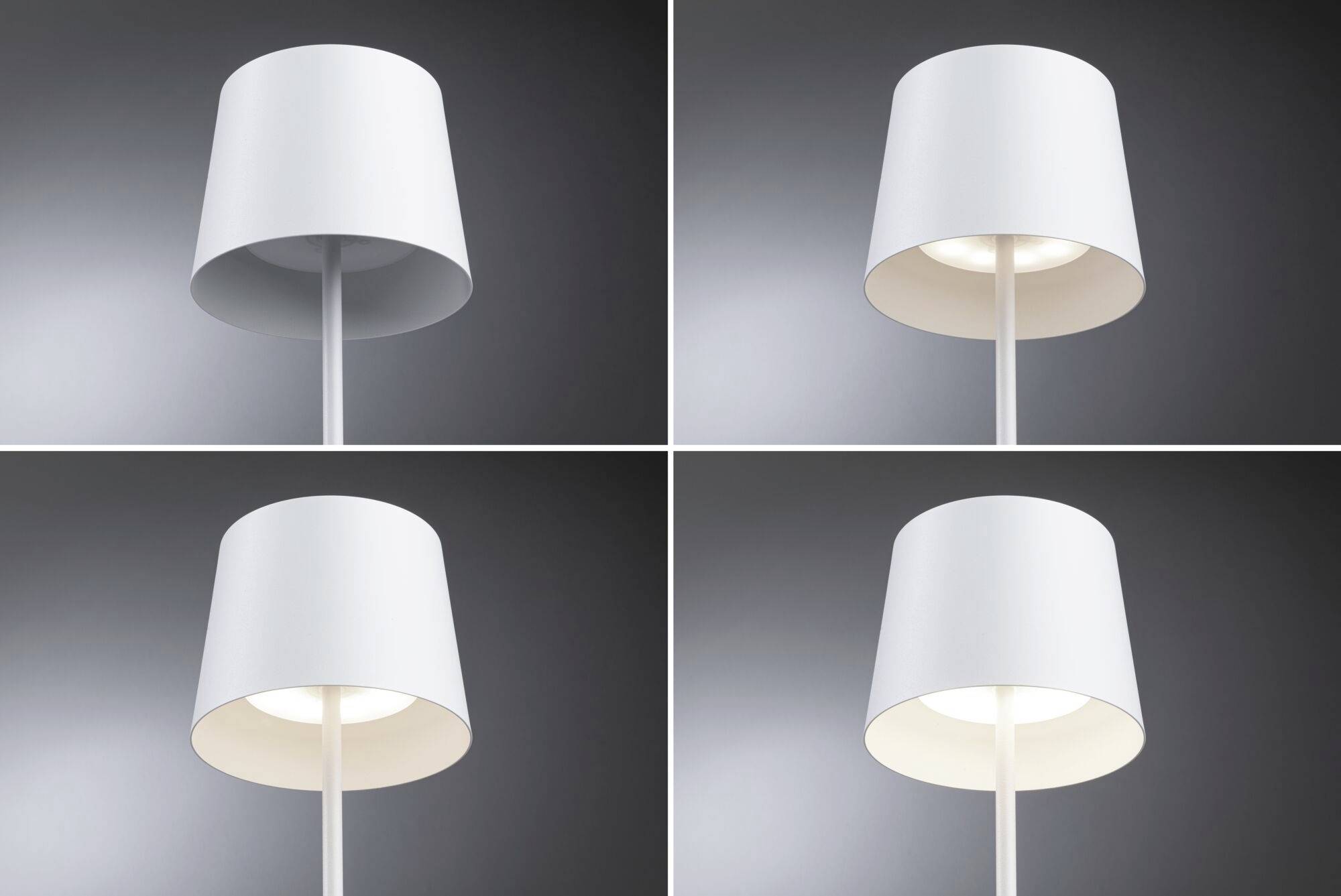 Paulmann 76997 Gilo LED-Außentischlampe 2.8W Warmweiß Weiß (matt)