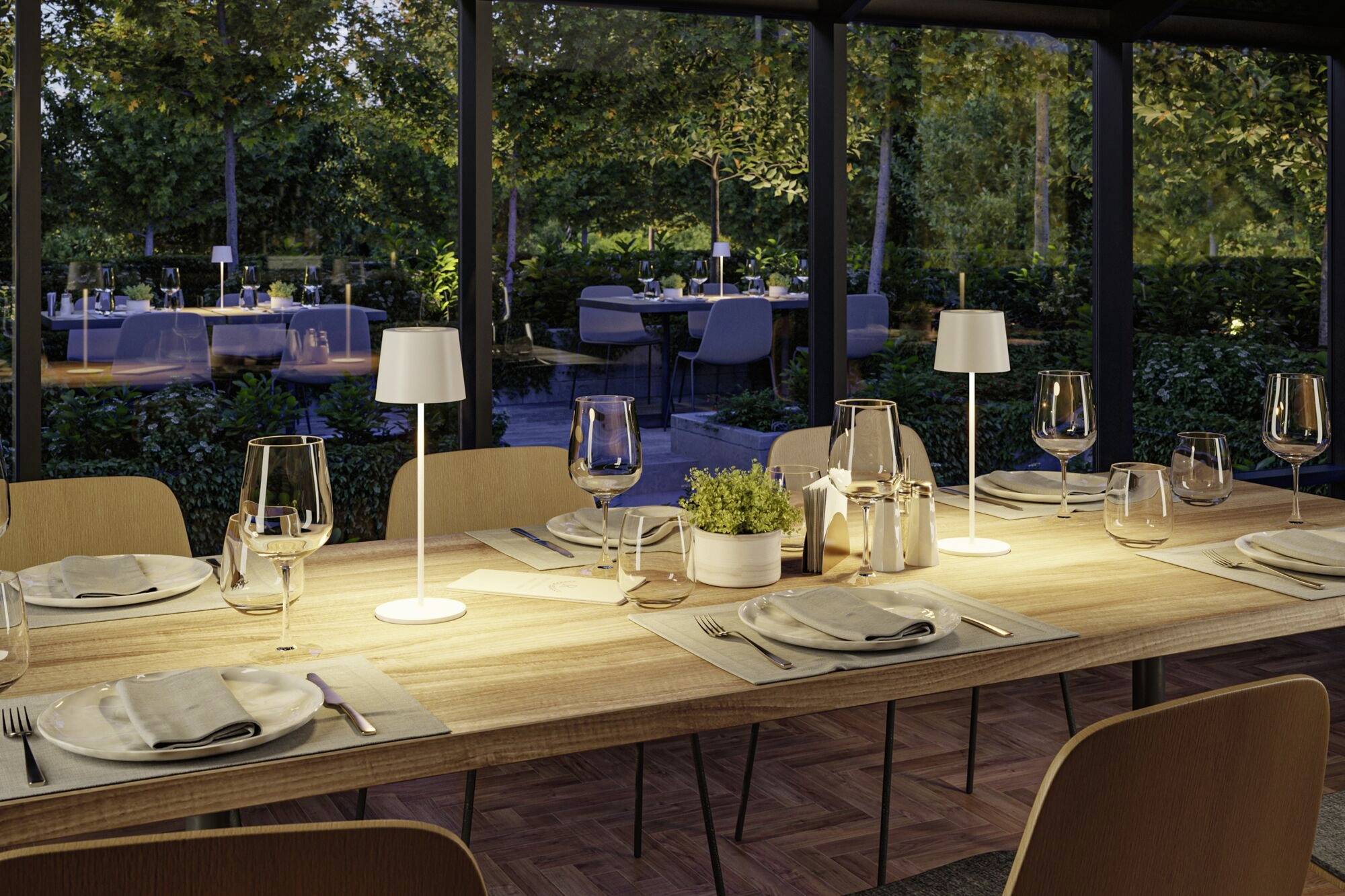 Paulmann 76997 Gilo LED-Außentischlampe 2.8W Warmweiß Weiß (matt)