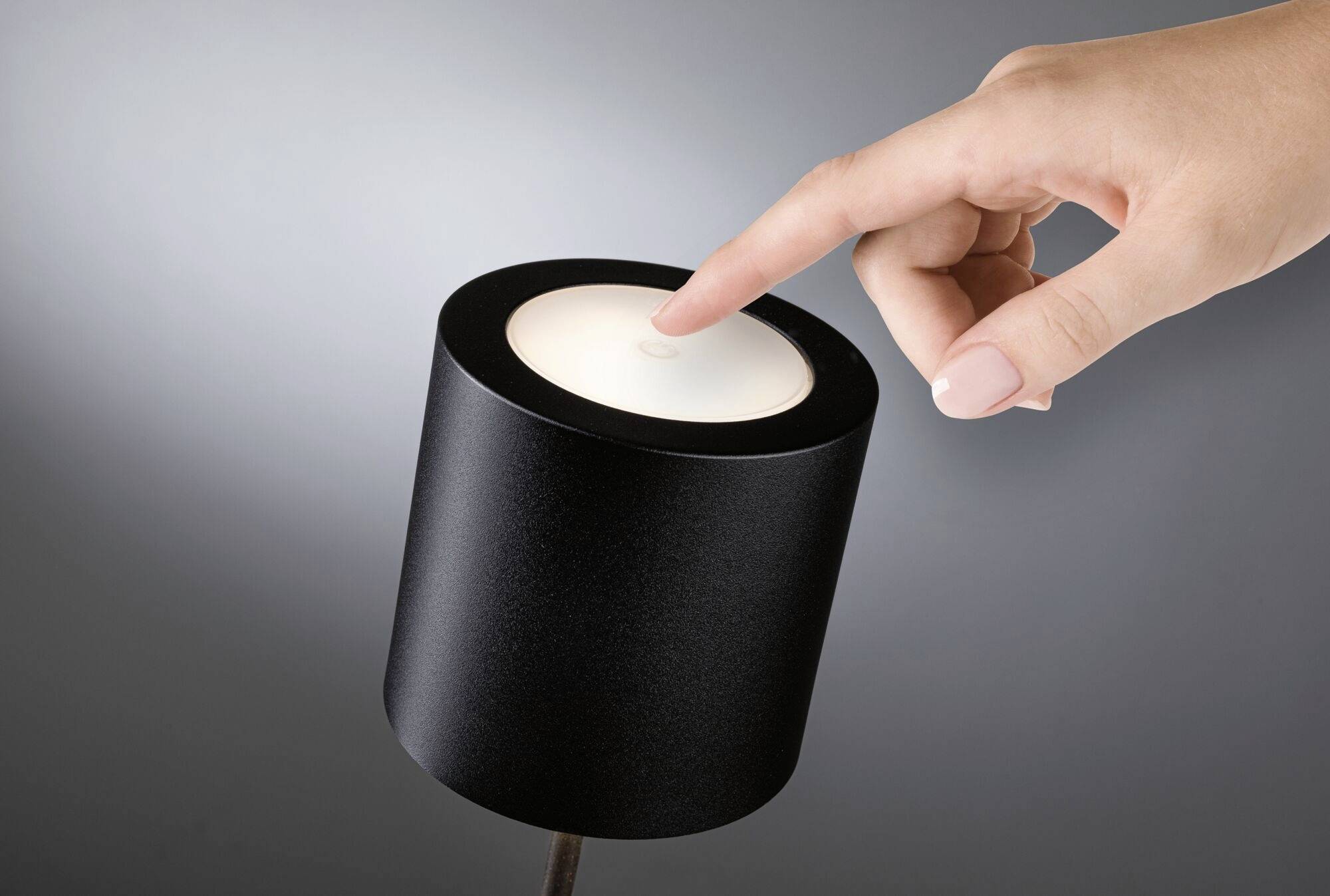 Paulmann 76998 Tuni LED-Akku-Tischlampe 2.8W Warmweiß Schwarz (matt)