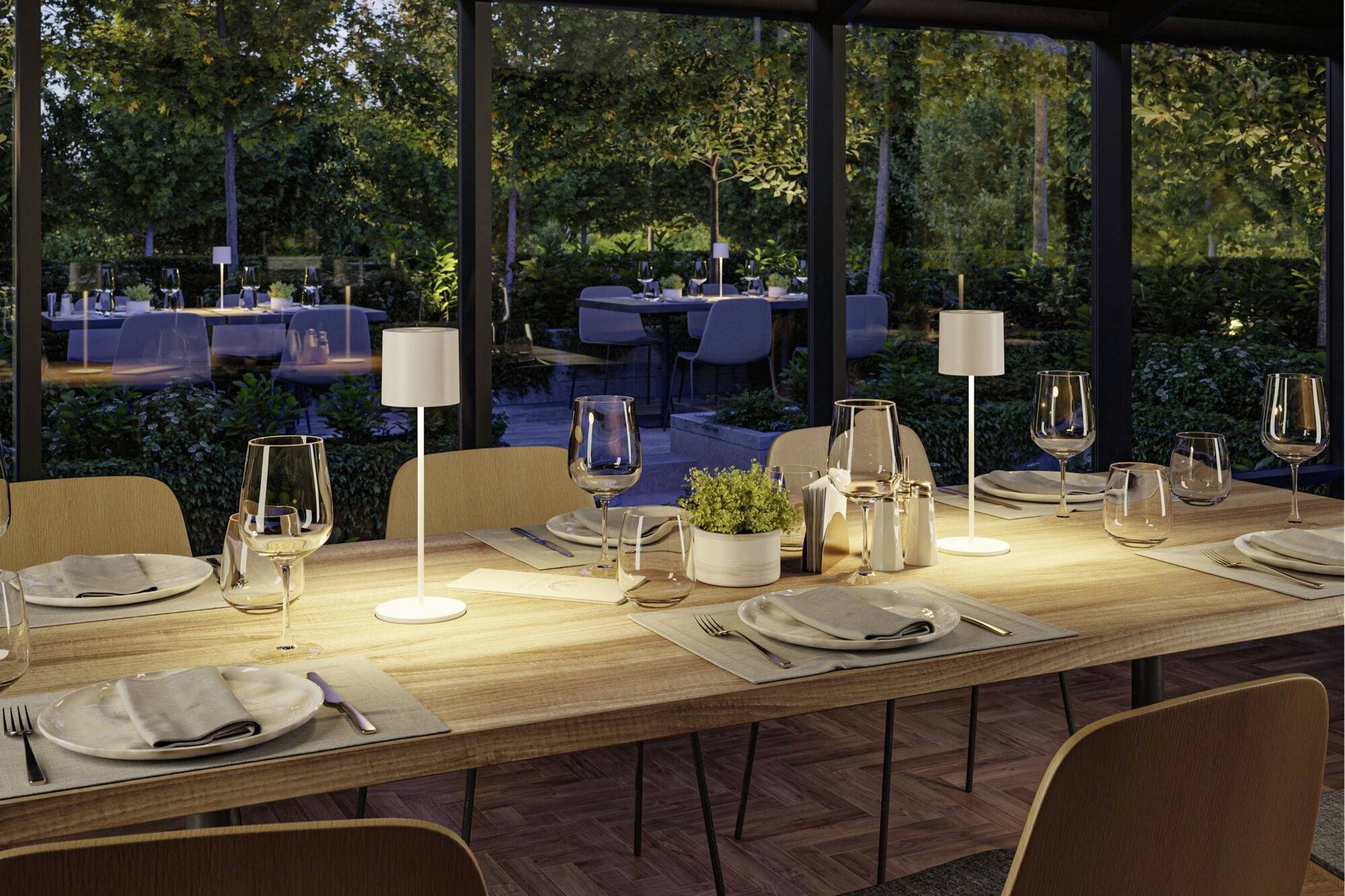 Paulmann 76999 Tuni LED-Akku-Tischlampe 2.8W Warmweiß Weiß (matt)