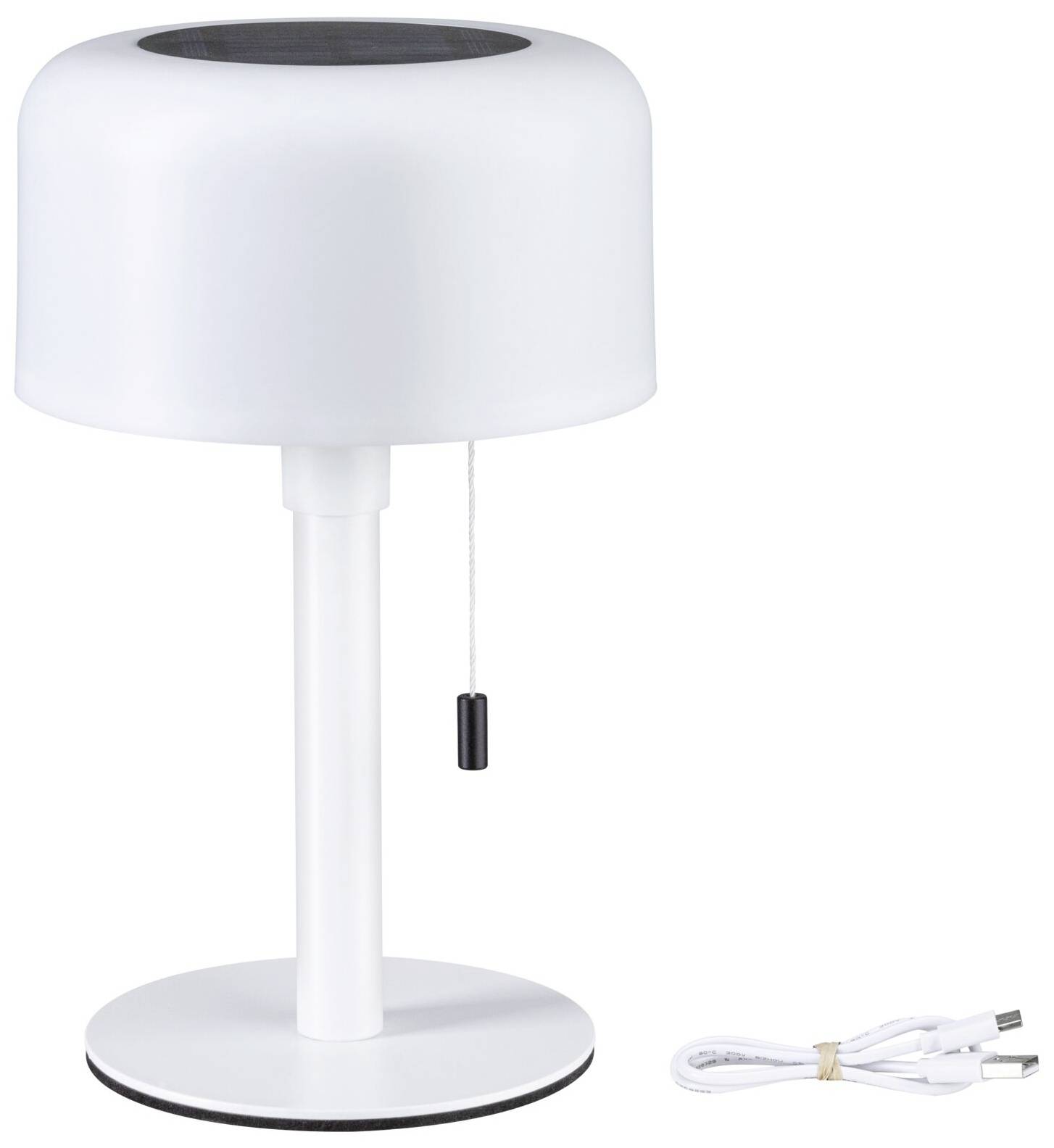 Paulmann 94606 Bartja Solar-Tischlampe 1.6W Warmweiß Weiß