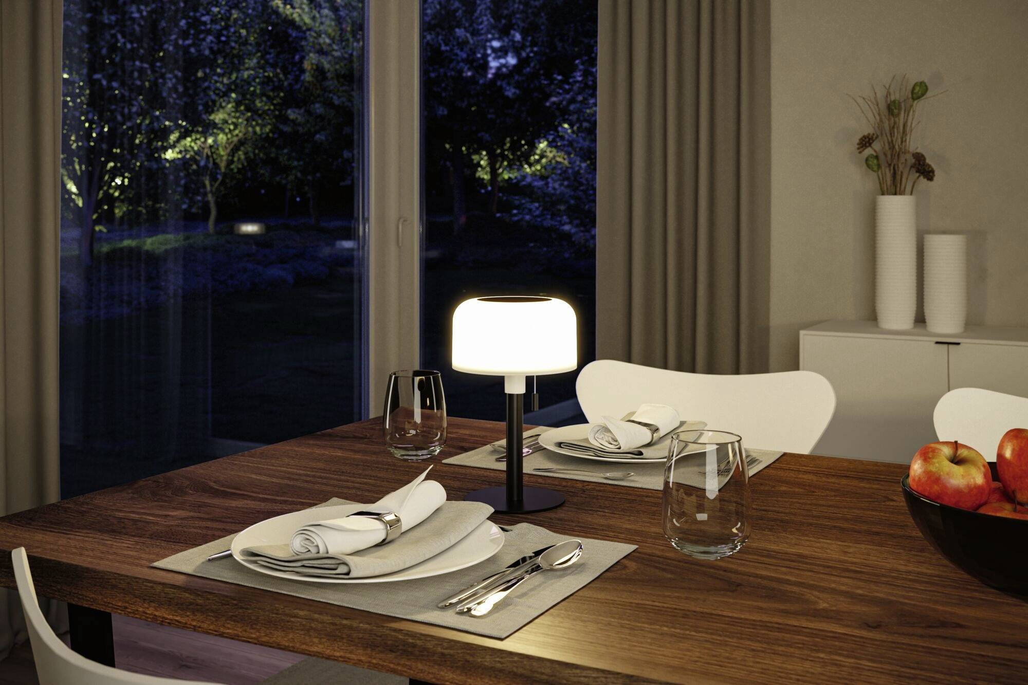 Paulmann 94607 Bartja Solar-Tischlampe 1.6W Warmweiß Schwarz