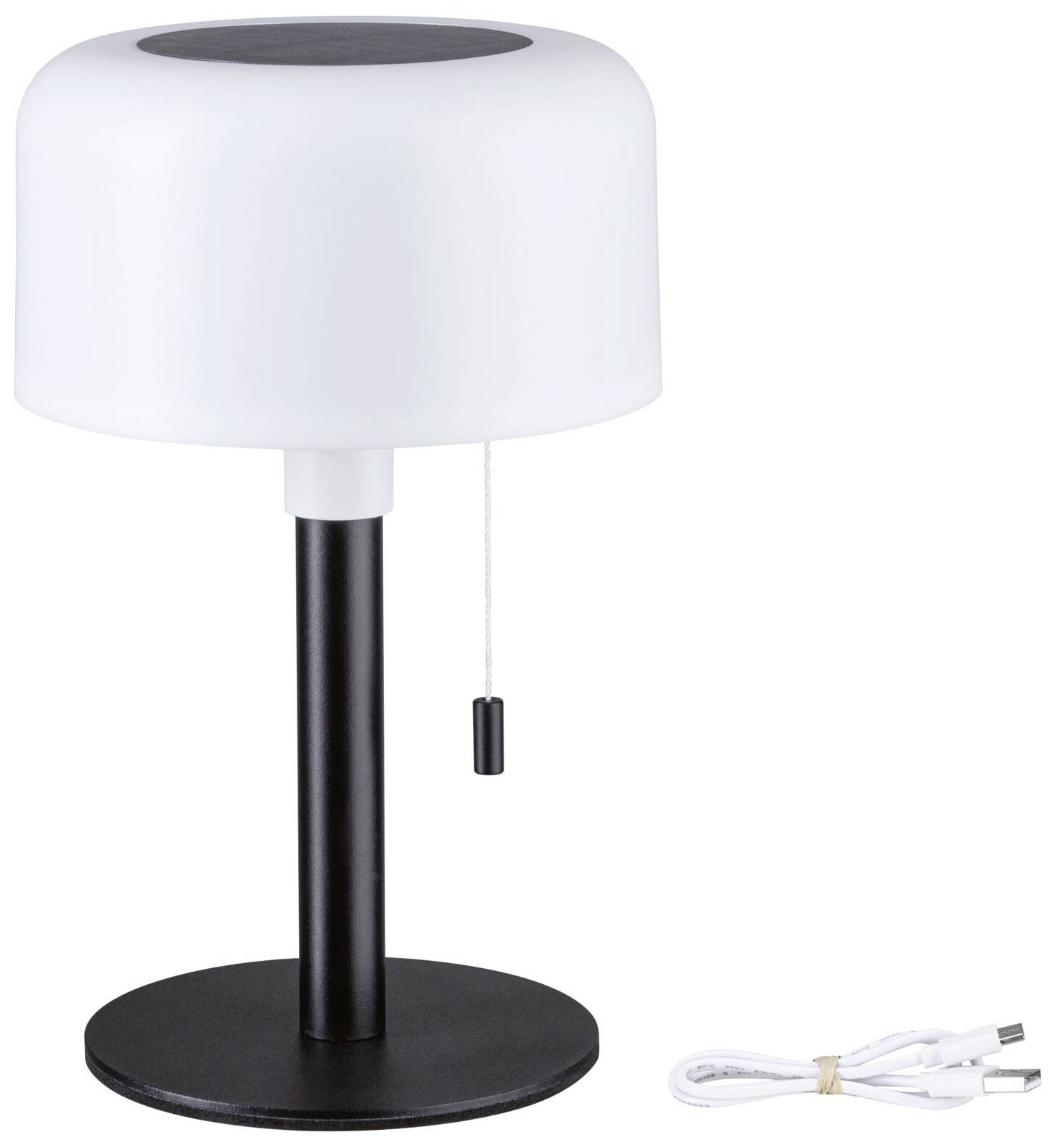 Paulmann 94607 Bartja Solar-Tischlampe 1.6W Warmweiß Schwarz