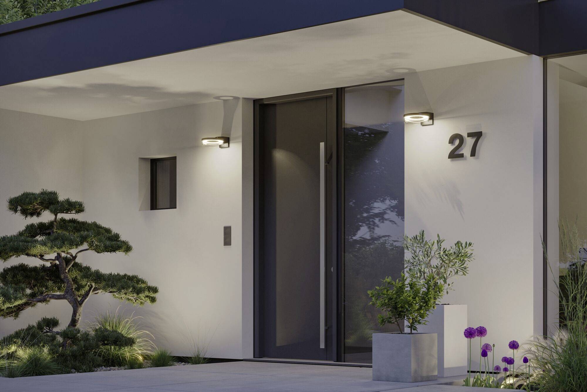 Paulmann Capera 93111 LED-Außenwandleuchte LED 8W Anthrazit