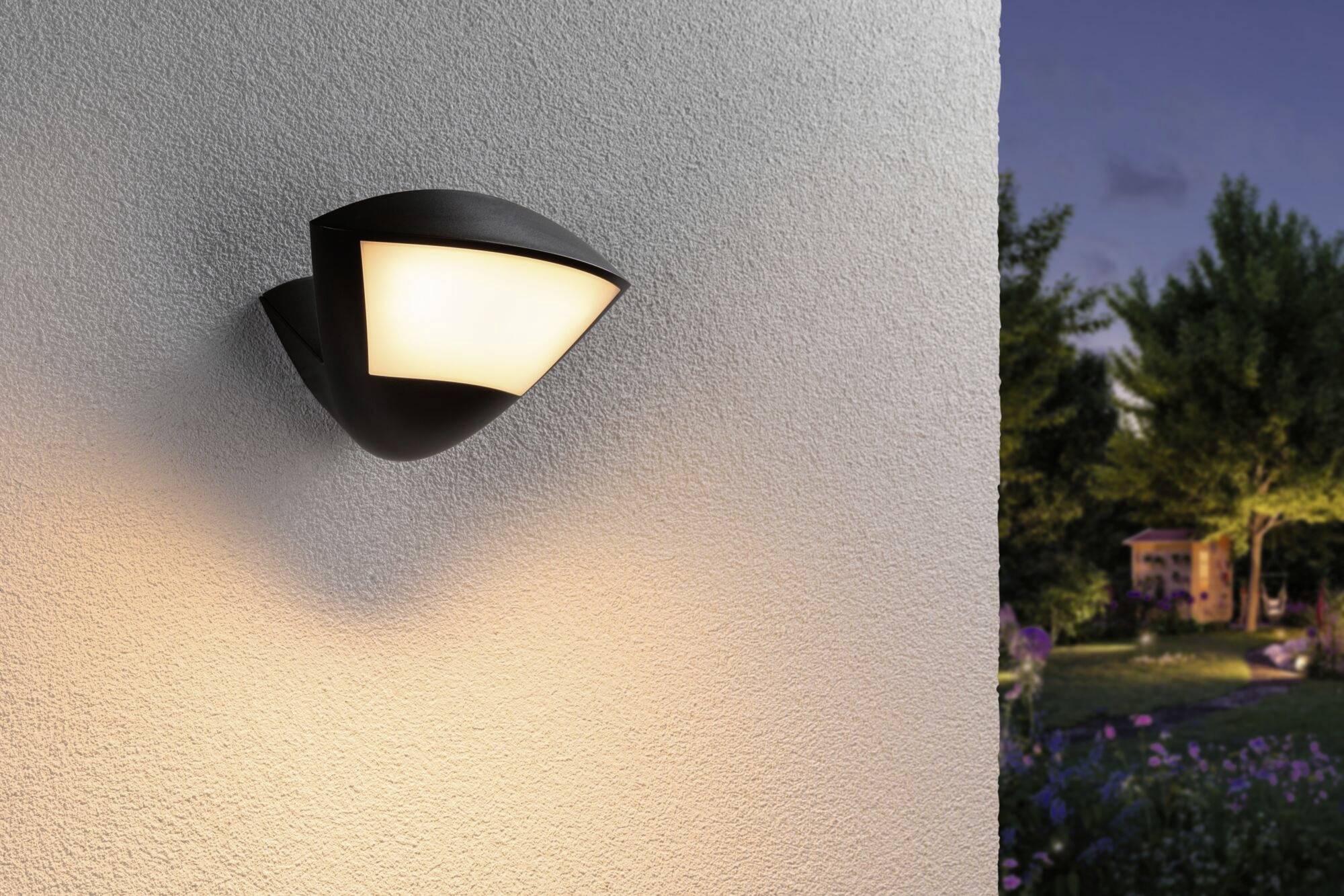 Paulmann Skyla 94864 LED-Außenwandleuchte mit Bewegungsmelder LED 10W Anthrazit