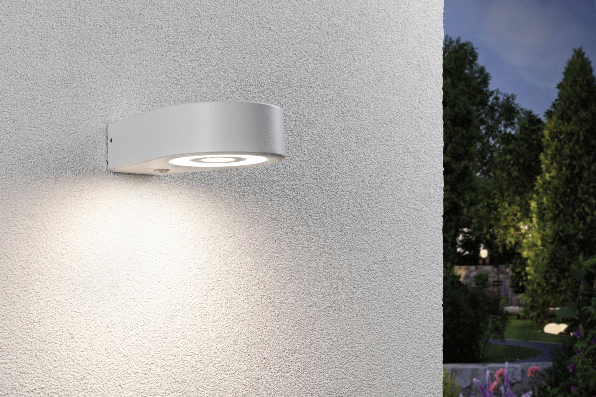 Paulmann Silma 94867 LED-Außenwandleuchte mit Bewegungsmelder LED 5.5W Weiß