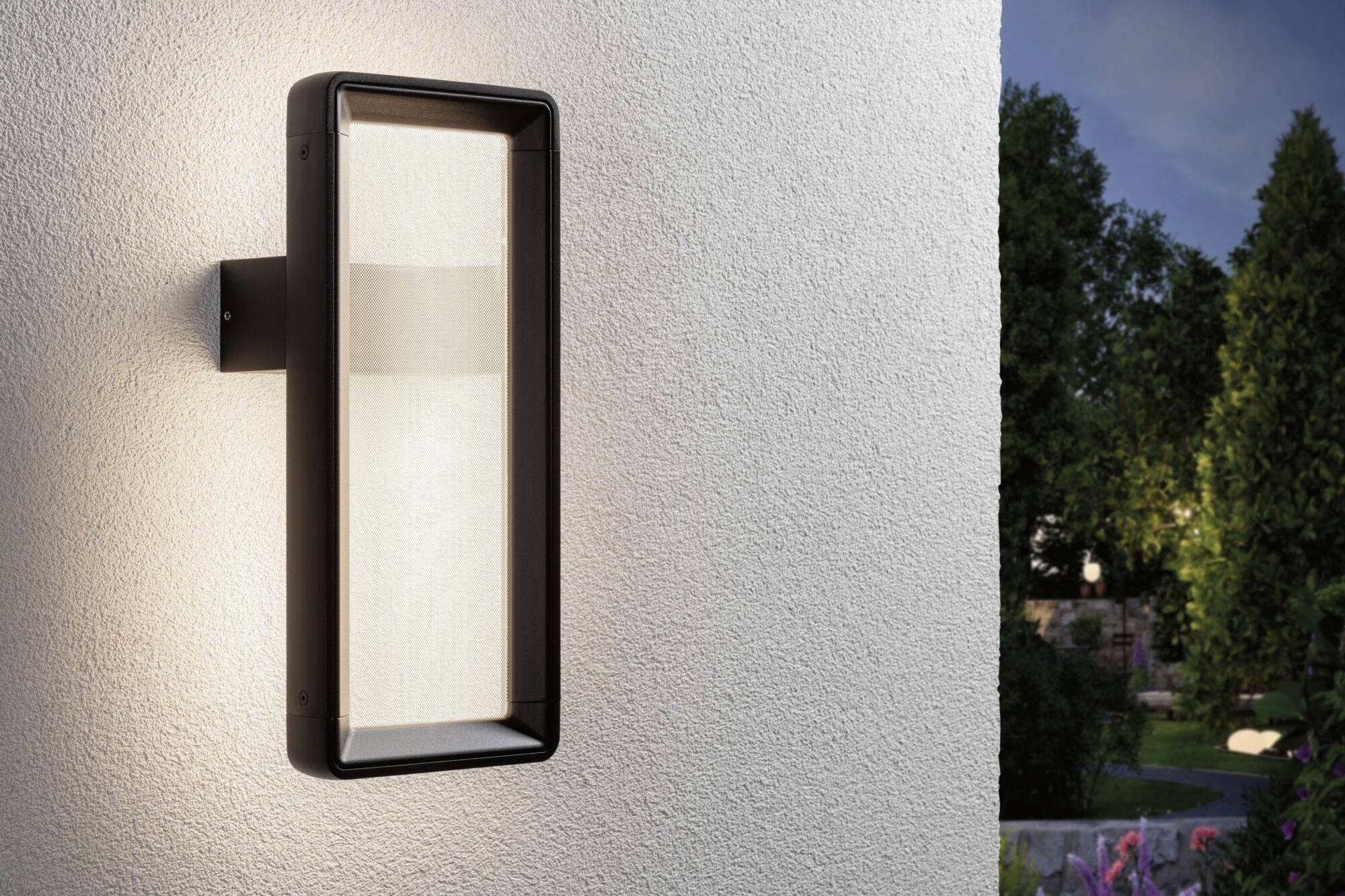 Paulmann Reana 93109 LED-Außenwandleuchte mit Bewegungsmelder LED 3W Anthrazit