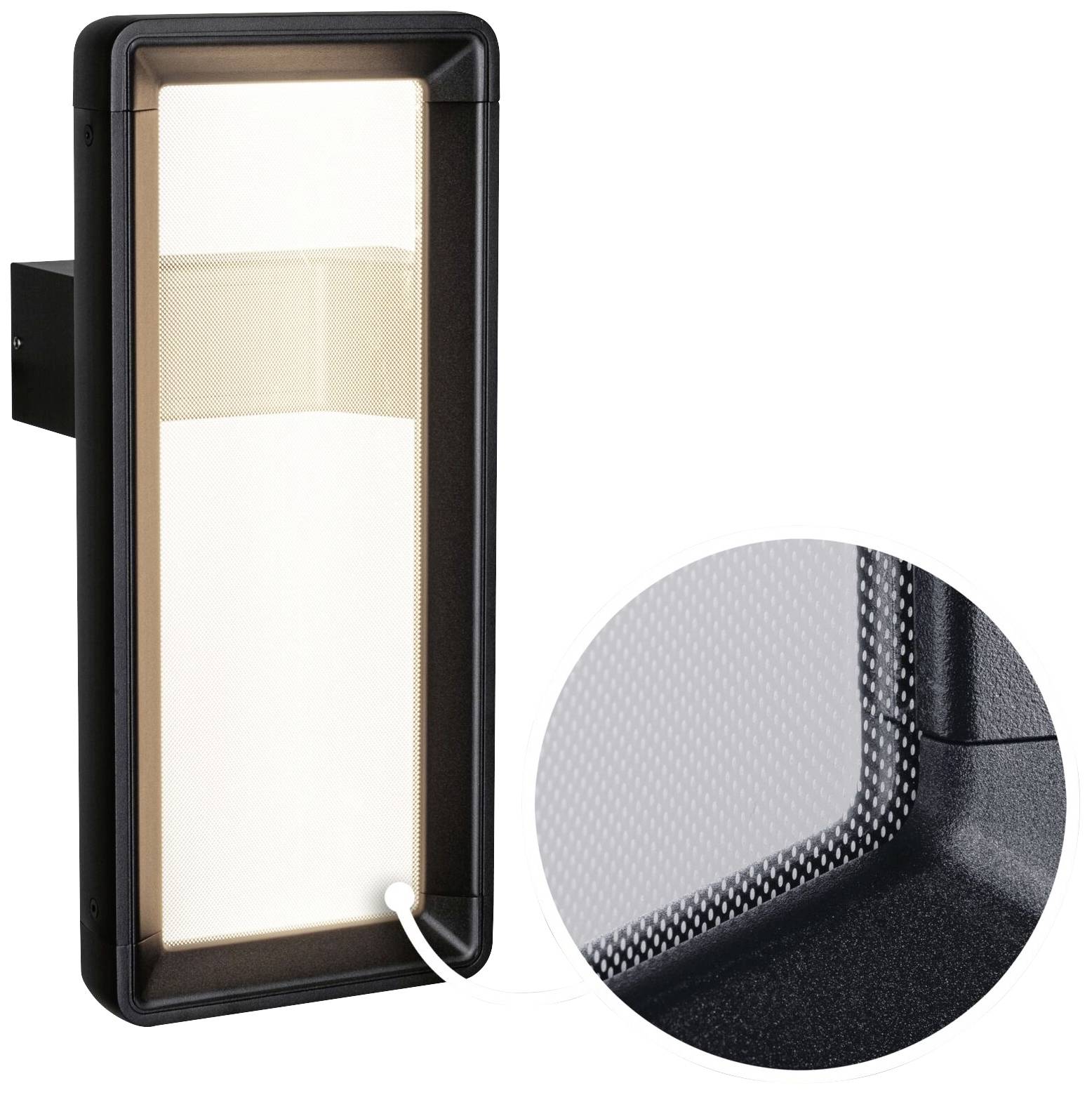 Paulmann Reana 93109 LED-Außenwandleuchte mit Bewegungsmelder LED 3W Anthrazit