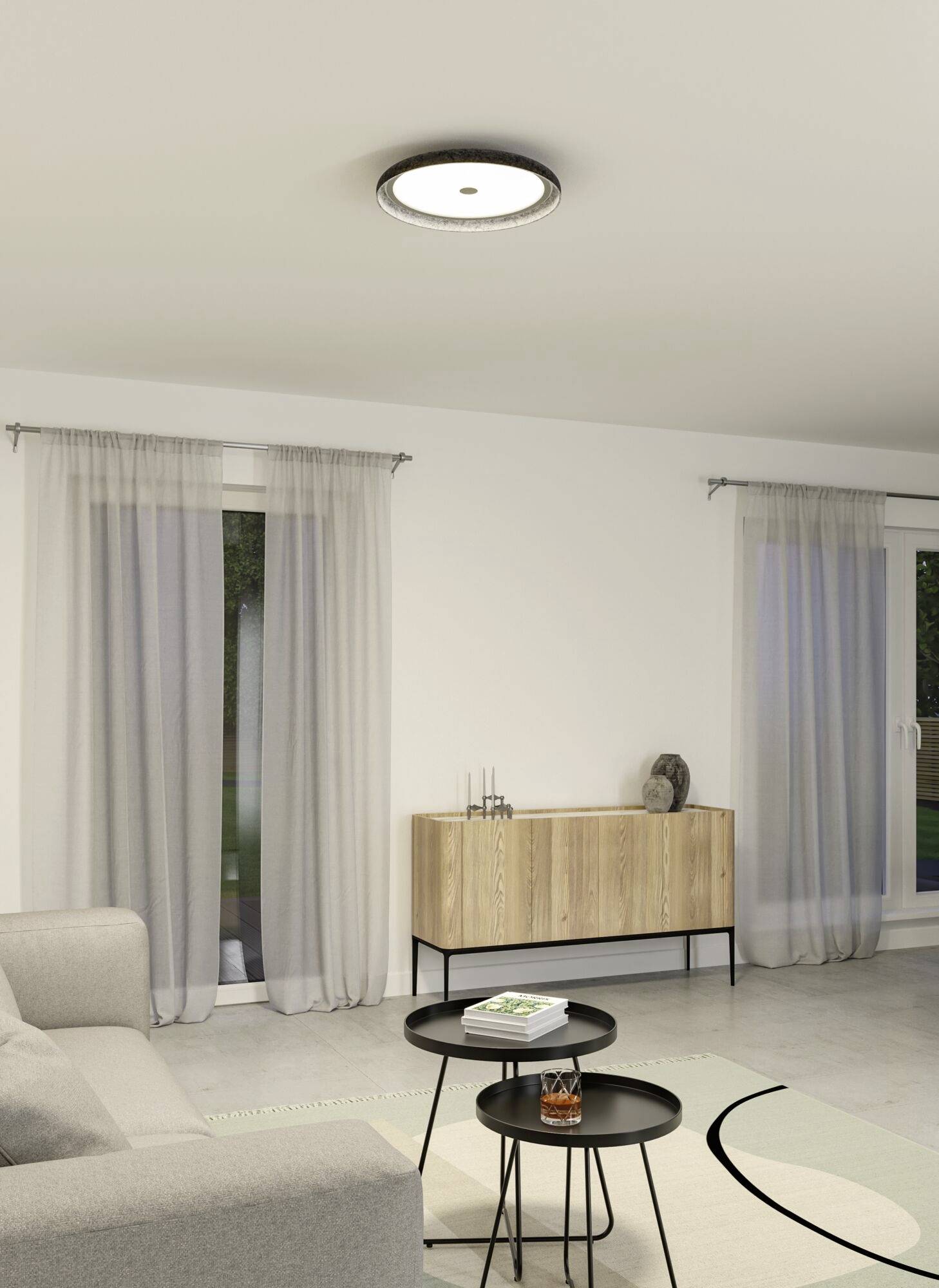 Paulmann 79981 Zarina LED-Deckenleuchte LED 34W Anthrazit