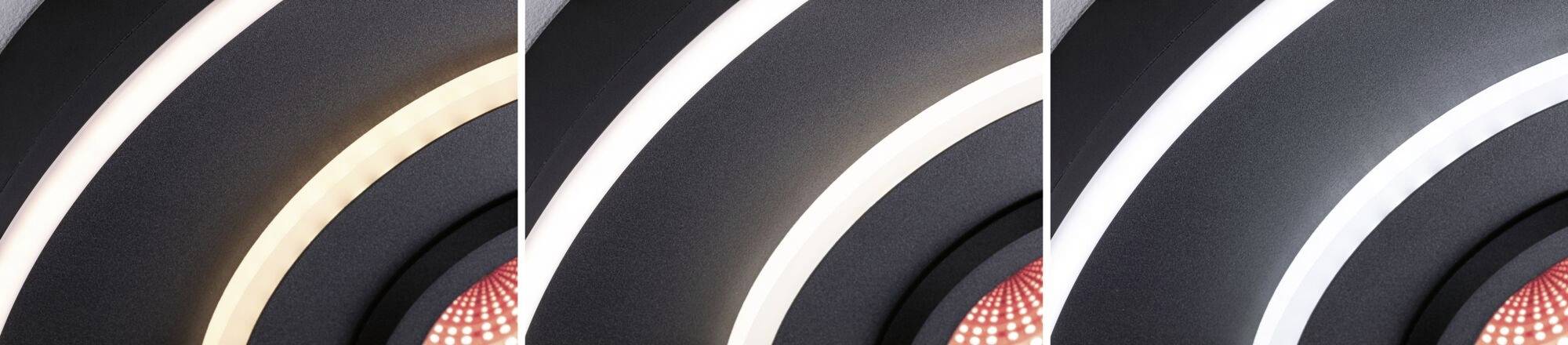 Paulmann 71039 Spaceglow LED-Deckenleuchte LED 22W Schwarz (matt)