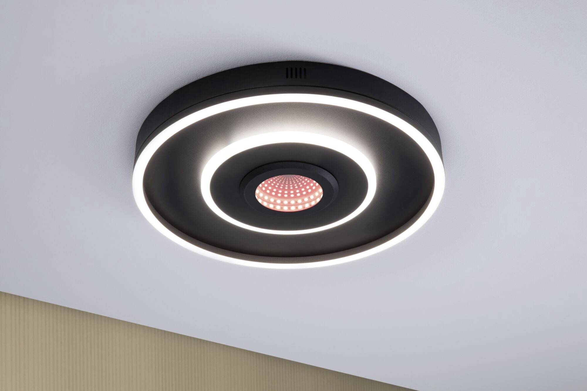 Paulmann 71039 Spaceglow LED-Deckenleuchte LED 22W Schwarz (matt)