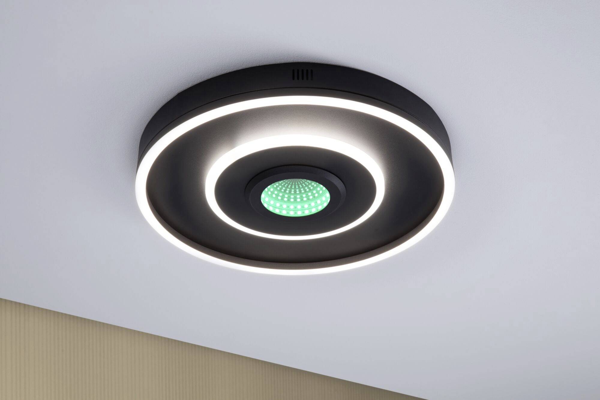 Paulmann 71039 Spaceglow LED-Deckenleuchte LED 22W Schwarz (matt)