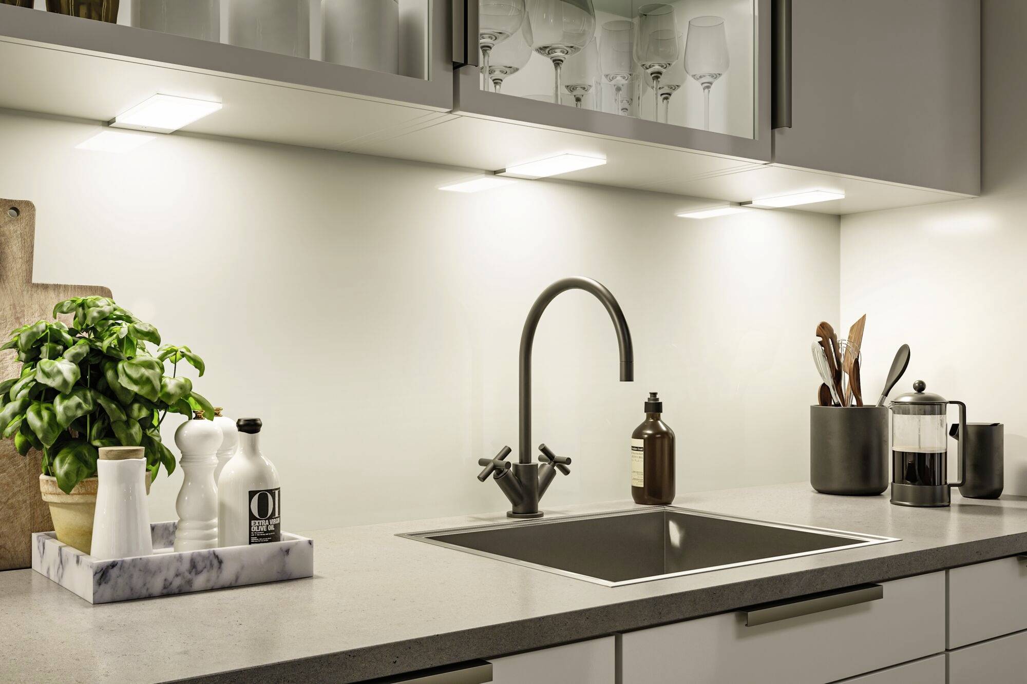 Paulmann Bredo LED-Aufbauleuchte 2.5W Warmweiß Silber