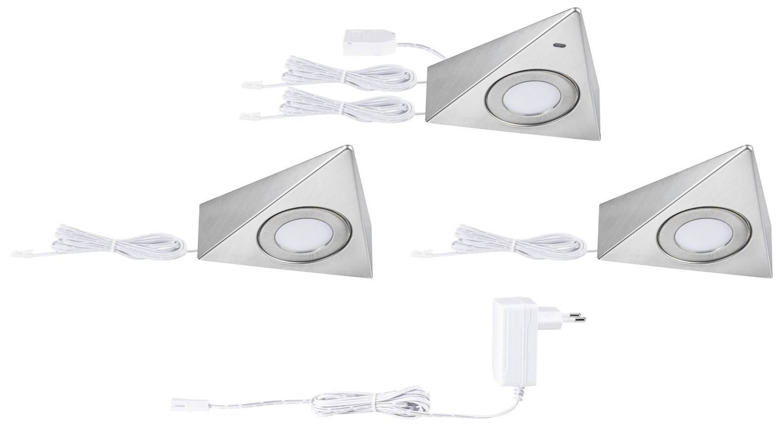 Paulmann Trias LED-Aufbauleuchte 2.7W Warmweiß Eisen (gebürstet)