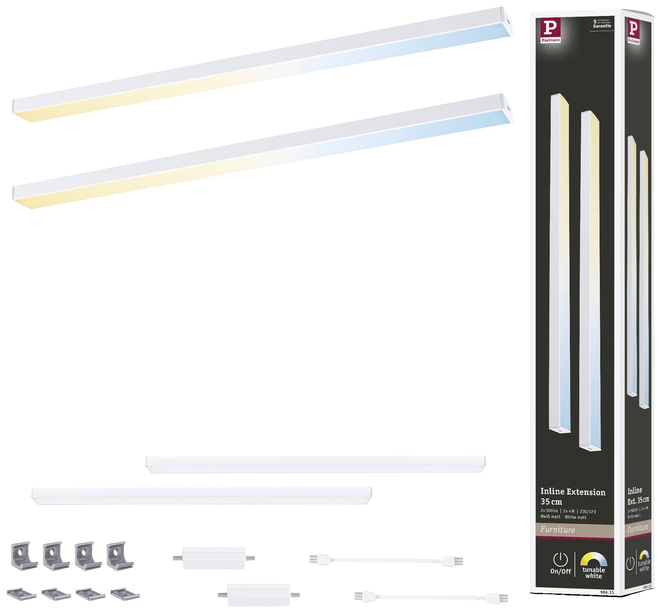 Paulmann Inline LED-Unterbauleuchte-Erweiterungsset 4W Warmweiß Weiß (matt)