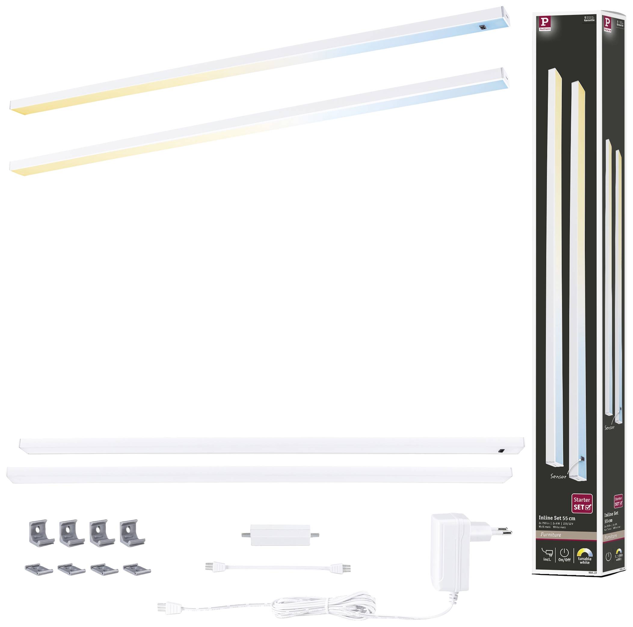 Paulmann Inline LED-Unterbauleuchte-Basisset 6W Warmweiß Weiß (matt)